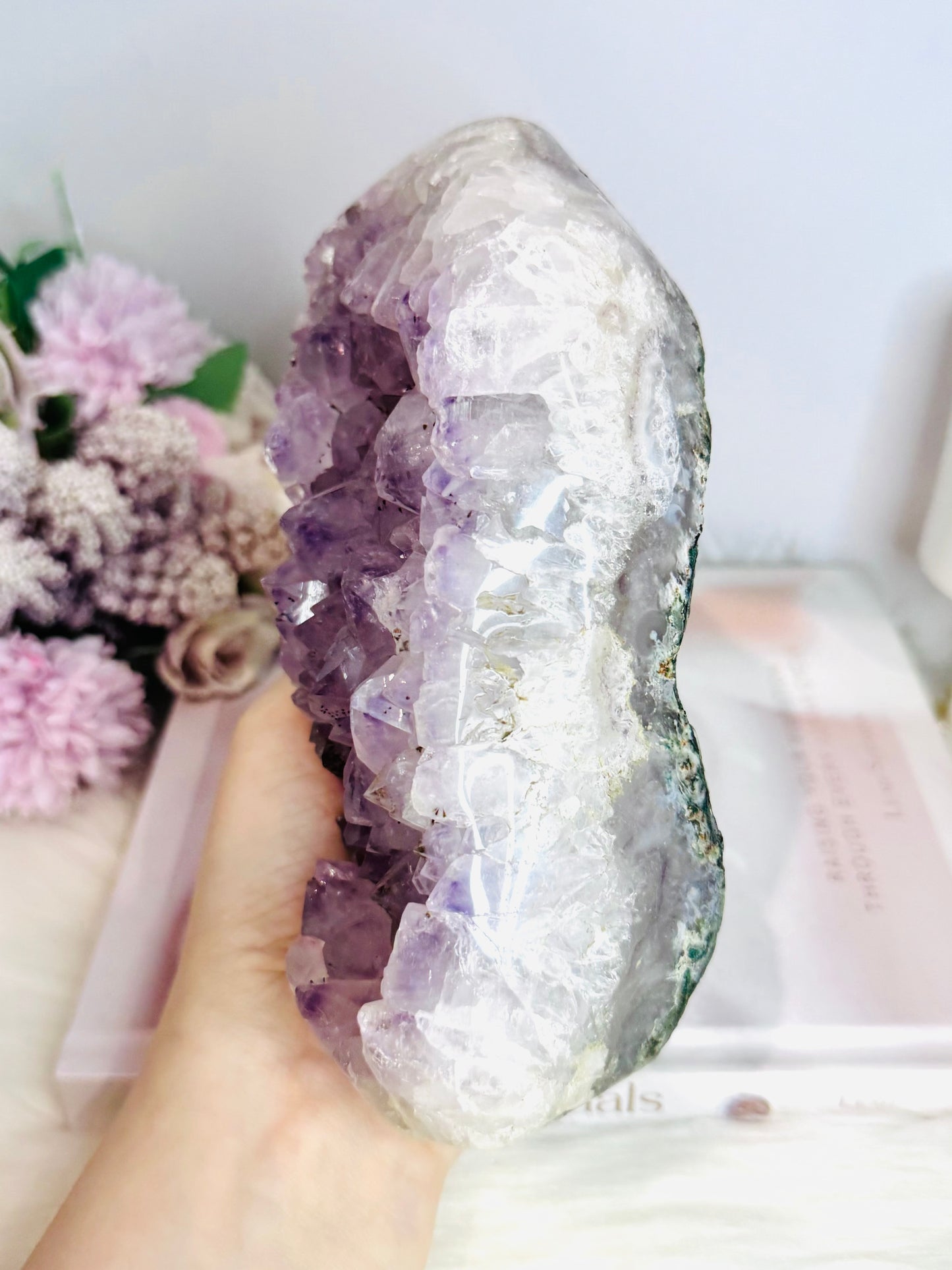Large Chunky 1.42KG 19cm Amethyst Natural Cluster From Brazil