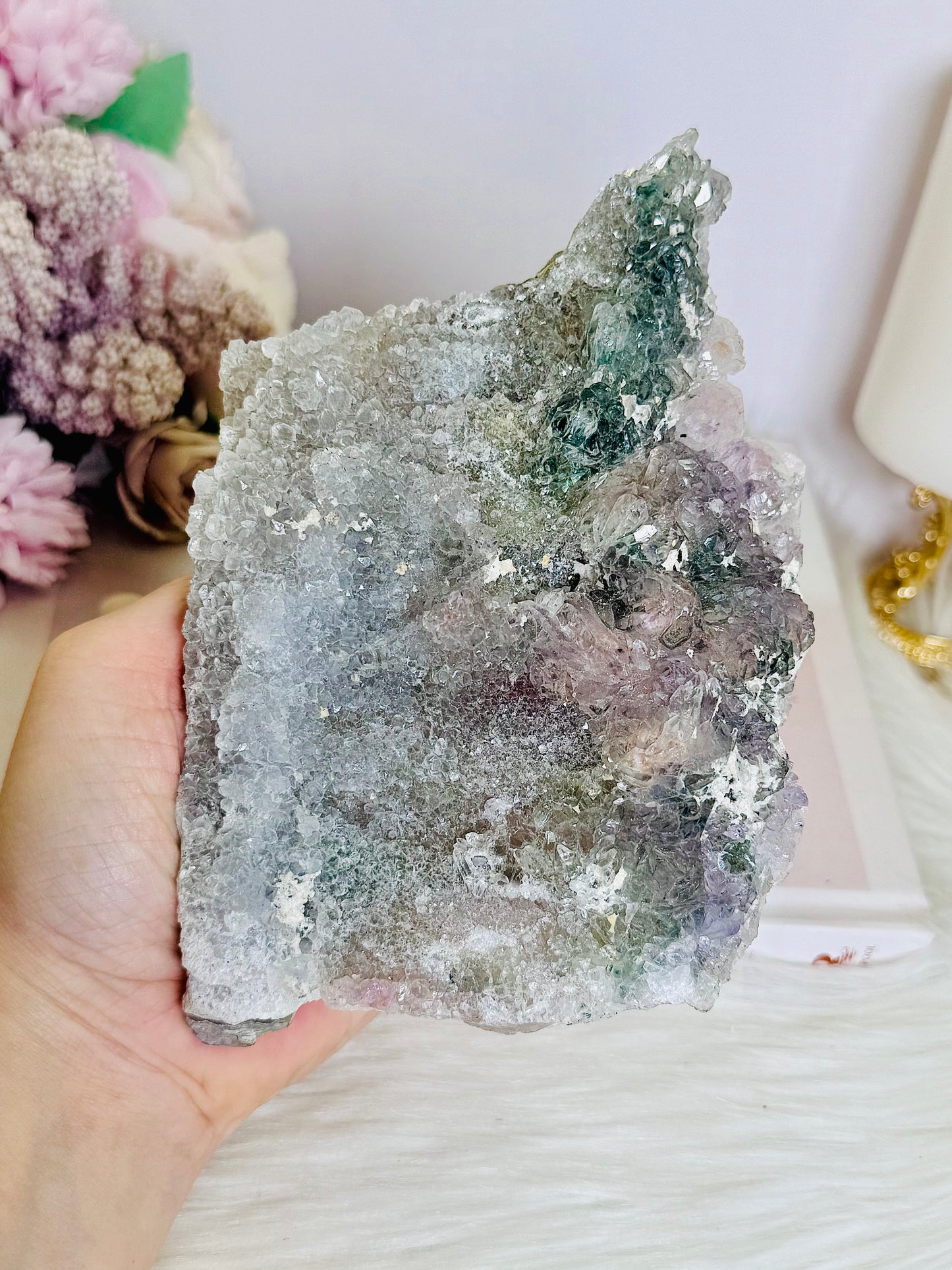 Natural Large Zeolite Slab On Stand 13cm