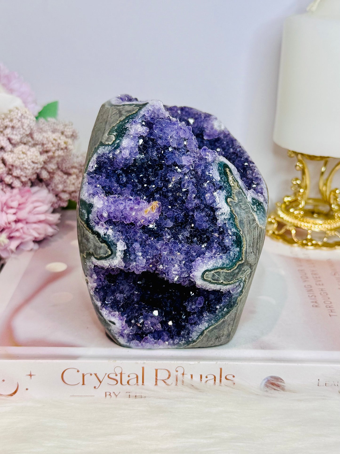 High Grade Huge Natural Amethyst Base Cut Cluster 1.3KG
