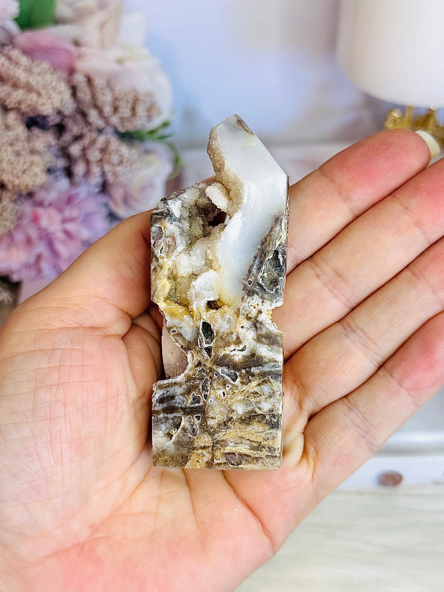 Druzy Sphalerite Tower 8.5cm