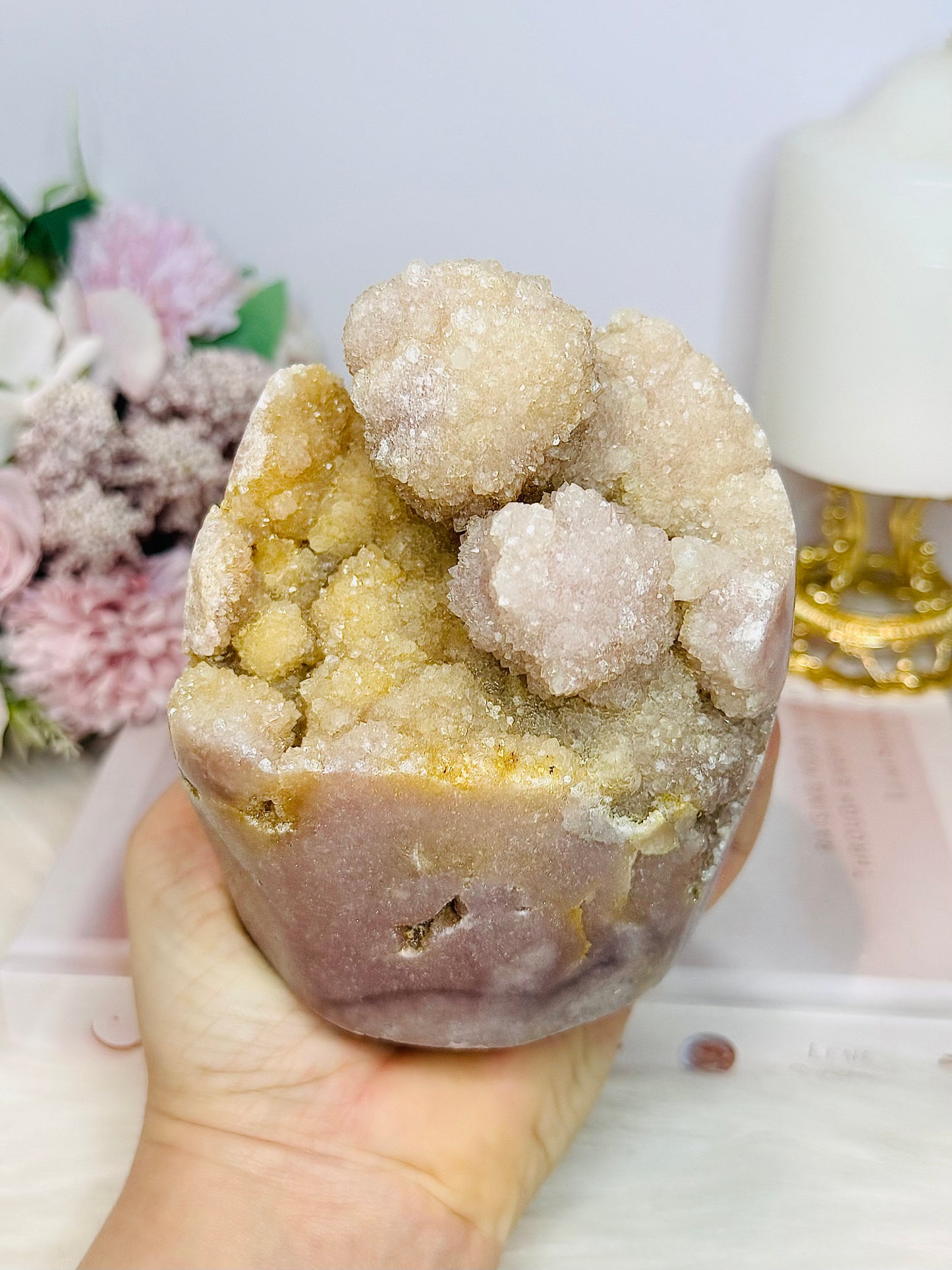 ⚜️ SALE ⚜️ Large Natural Pink Amethyst Druzy Freeform 1.03KG