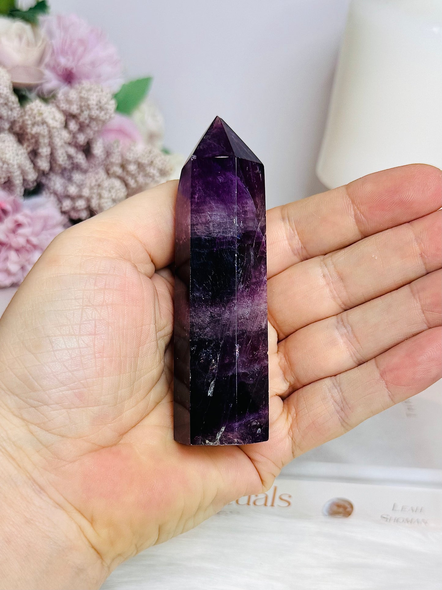 Purple Fluorite Tower 9cm