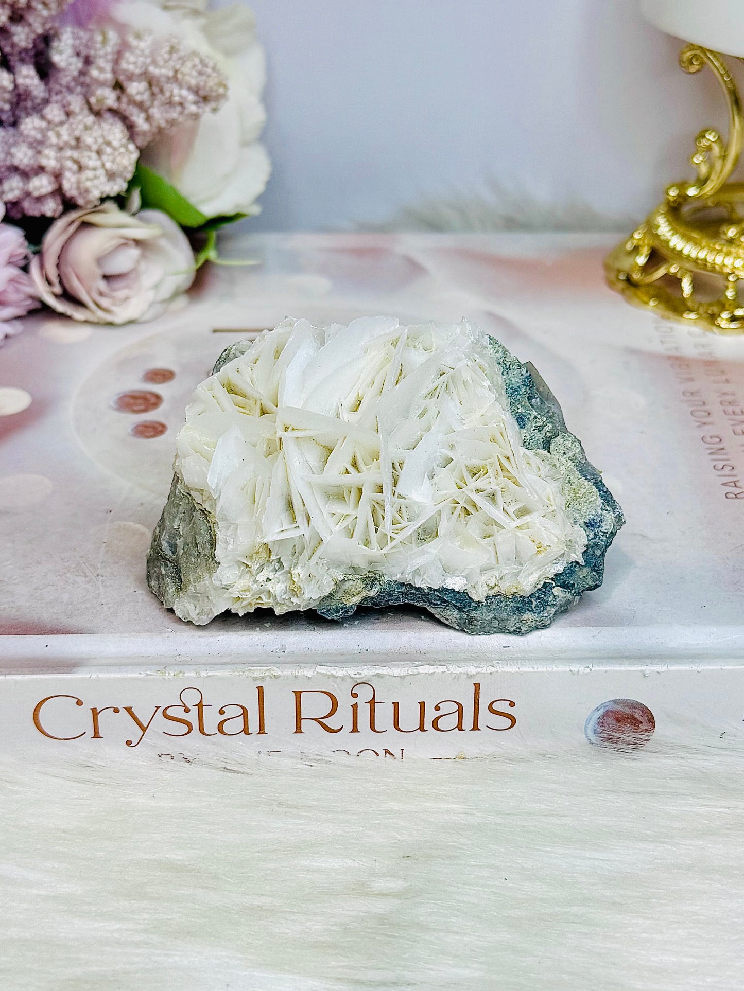 Natural Rose Calcite Specimen 160g