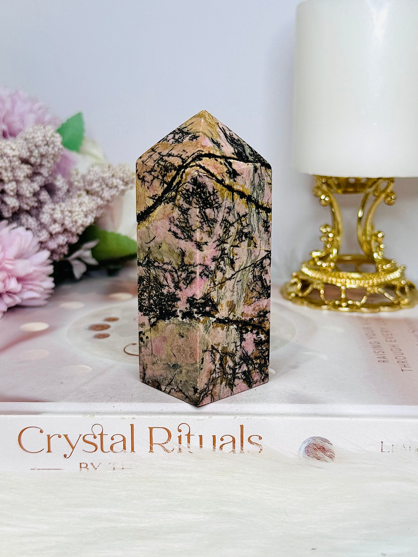 Rhodonite Chunky Tower 9.5cm 302g