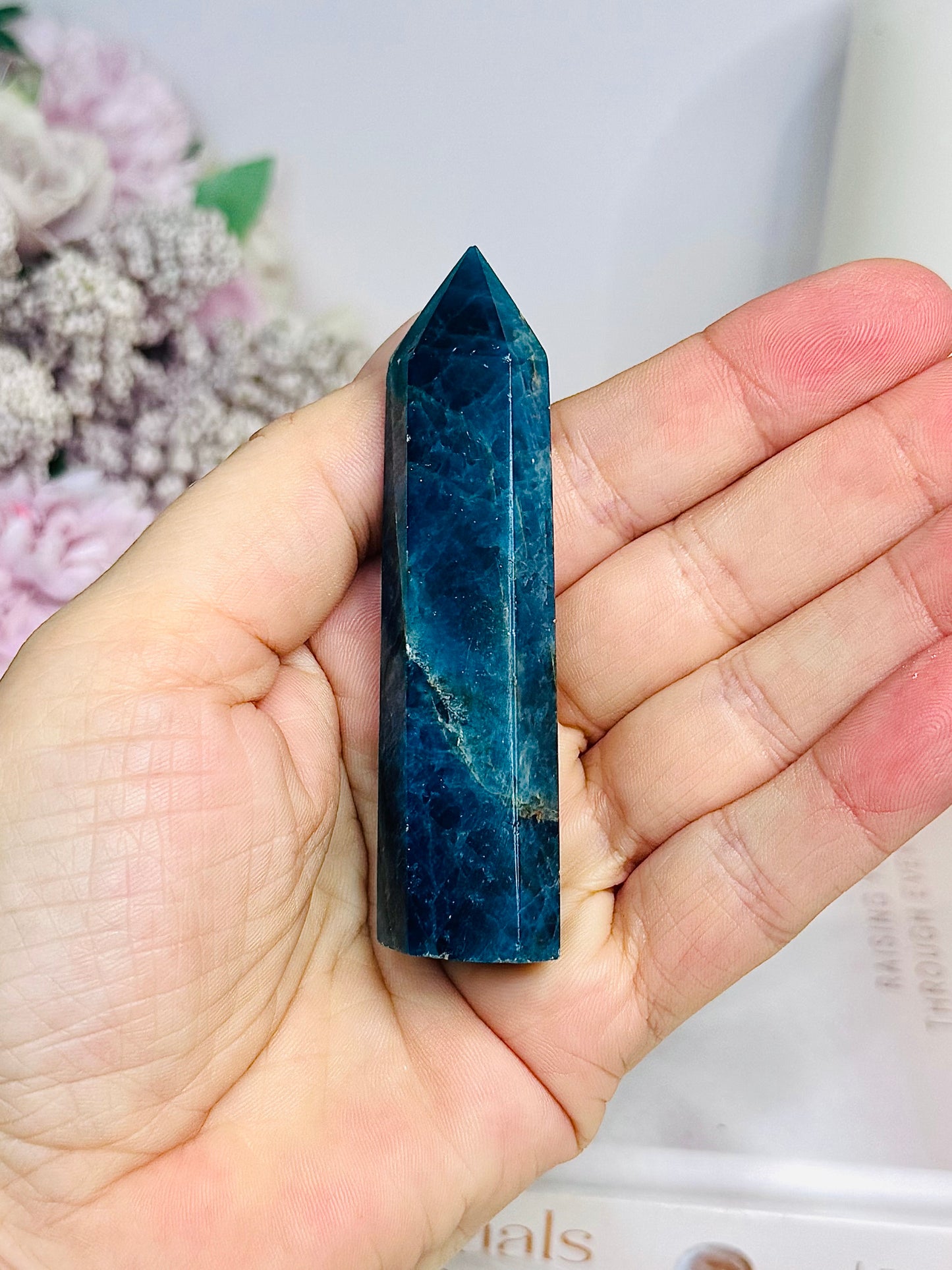 Blue Apatite Tower 8cm