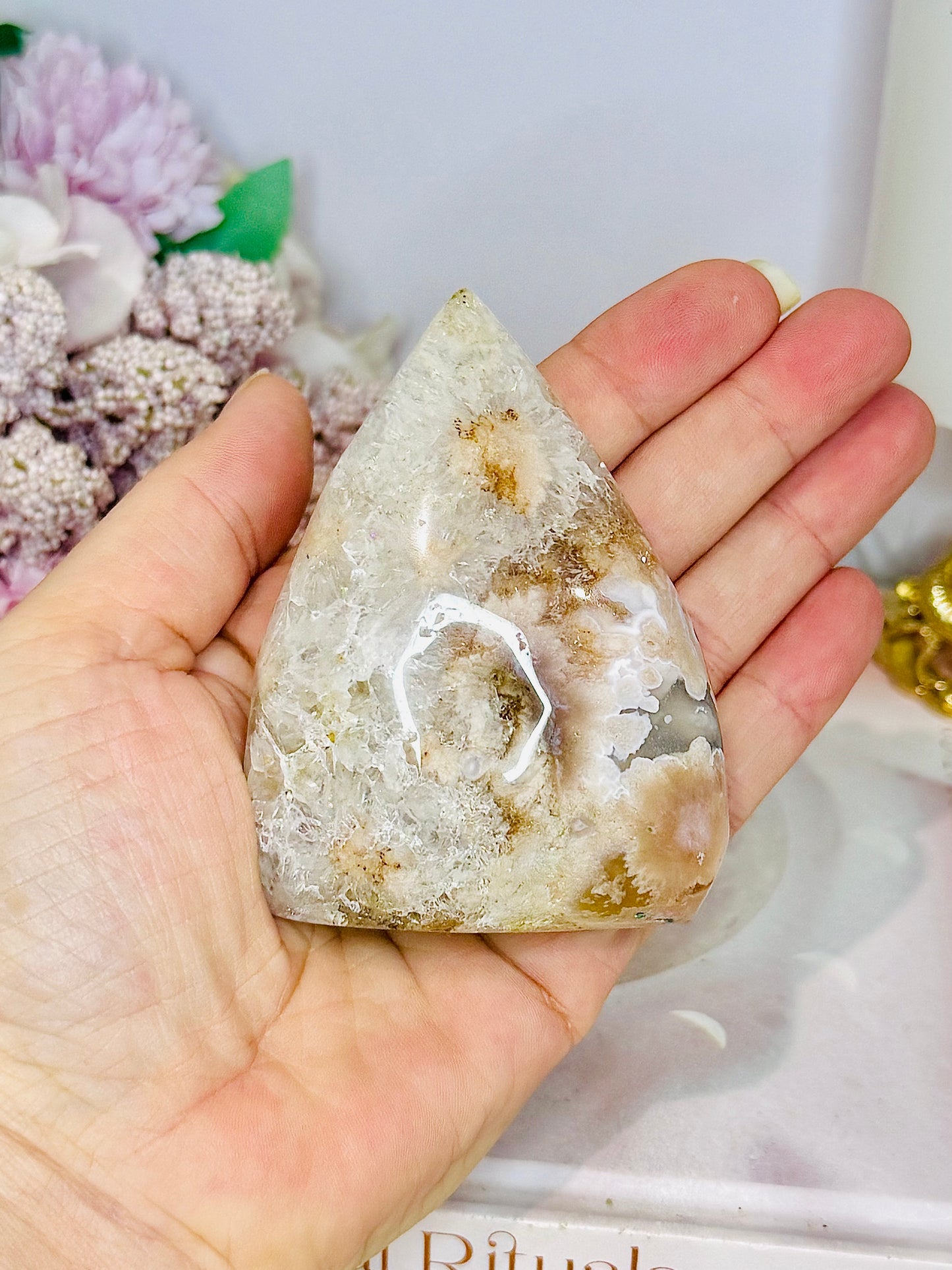Flower Agate Flame | Freeform 9cm
