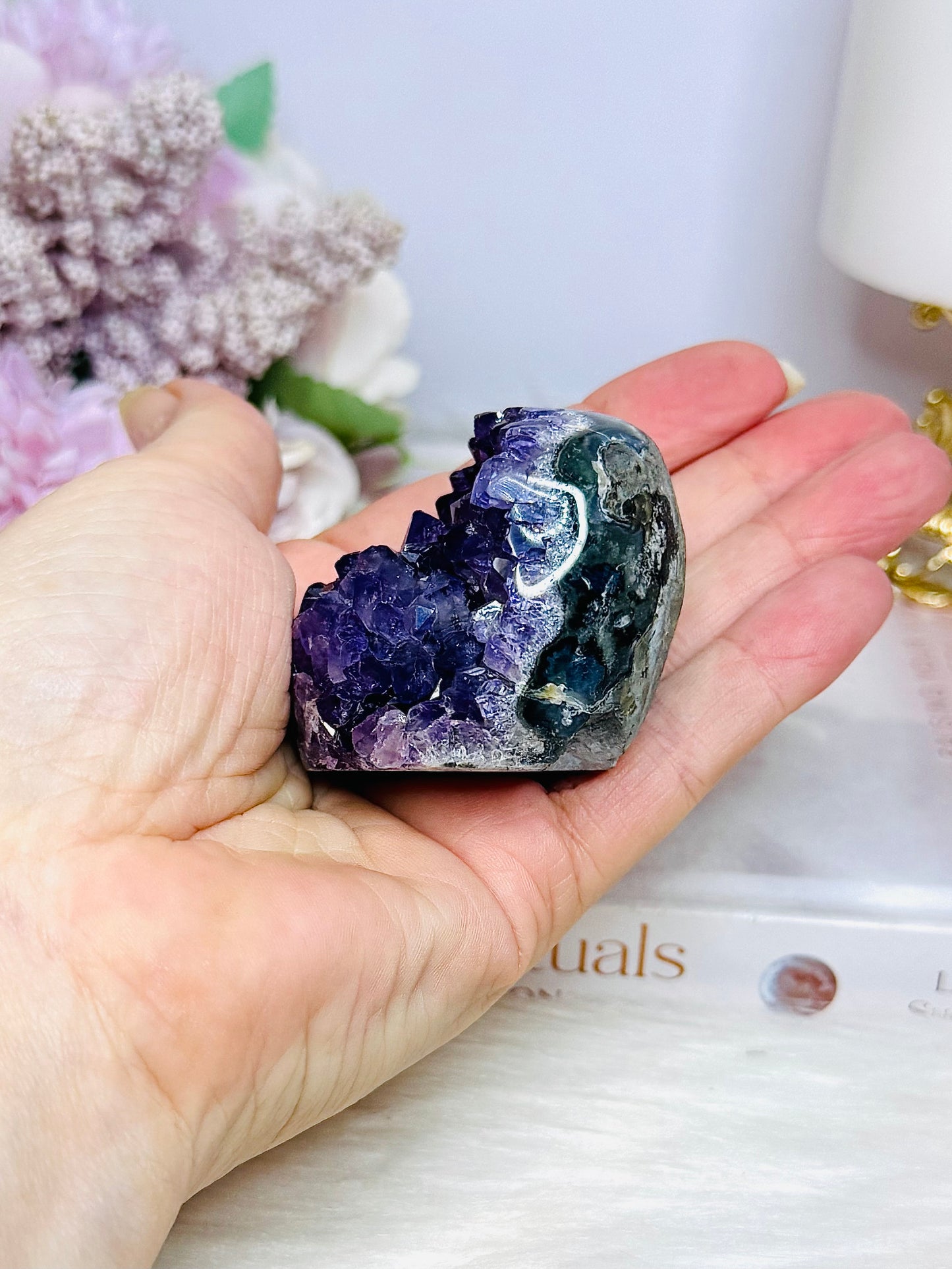 High Grade Amethyst Base Cut Cluster 115g