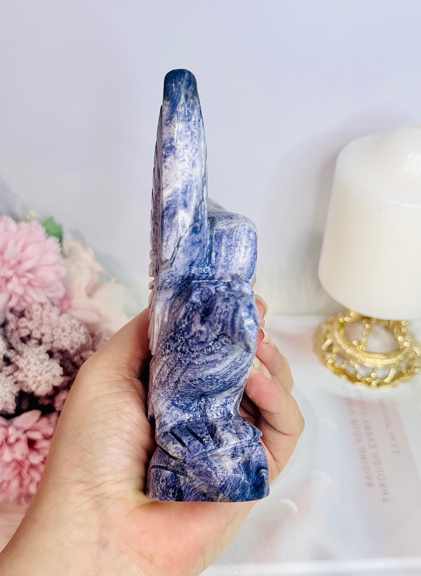 ⚜️ SALE ⚜️ Unbelievably Gorgeous Large 14cm 535grams Tiffany Stone Carved Eagle | Bird