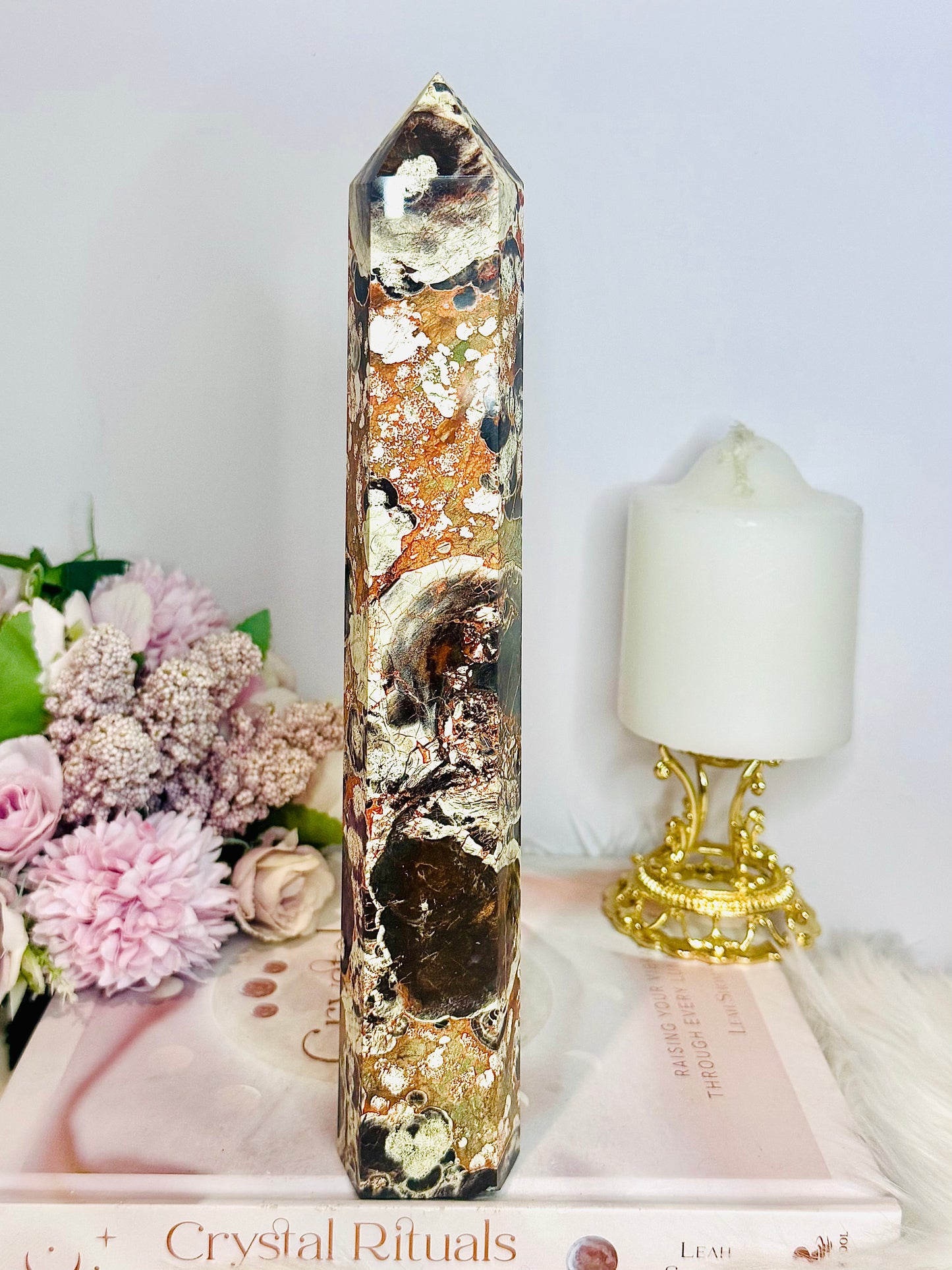Huge Money Agate Tower | Generator 26cm