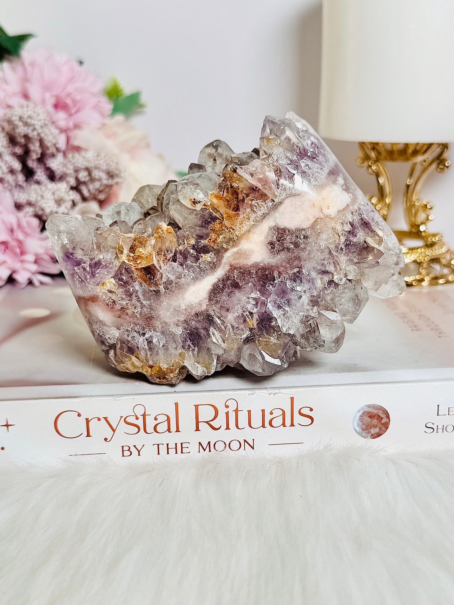 Classy & Fabulous Large 542gram Natural Druzy Pink Amethyst Freeform