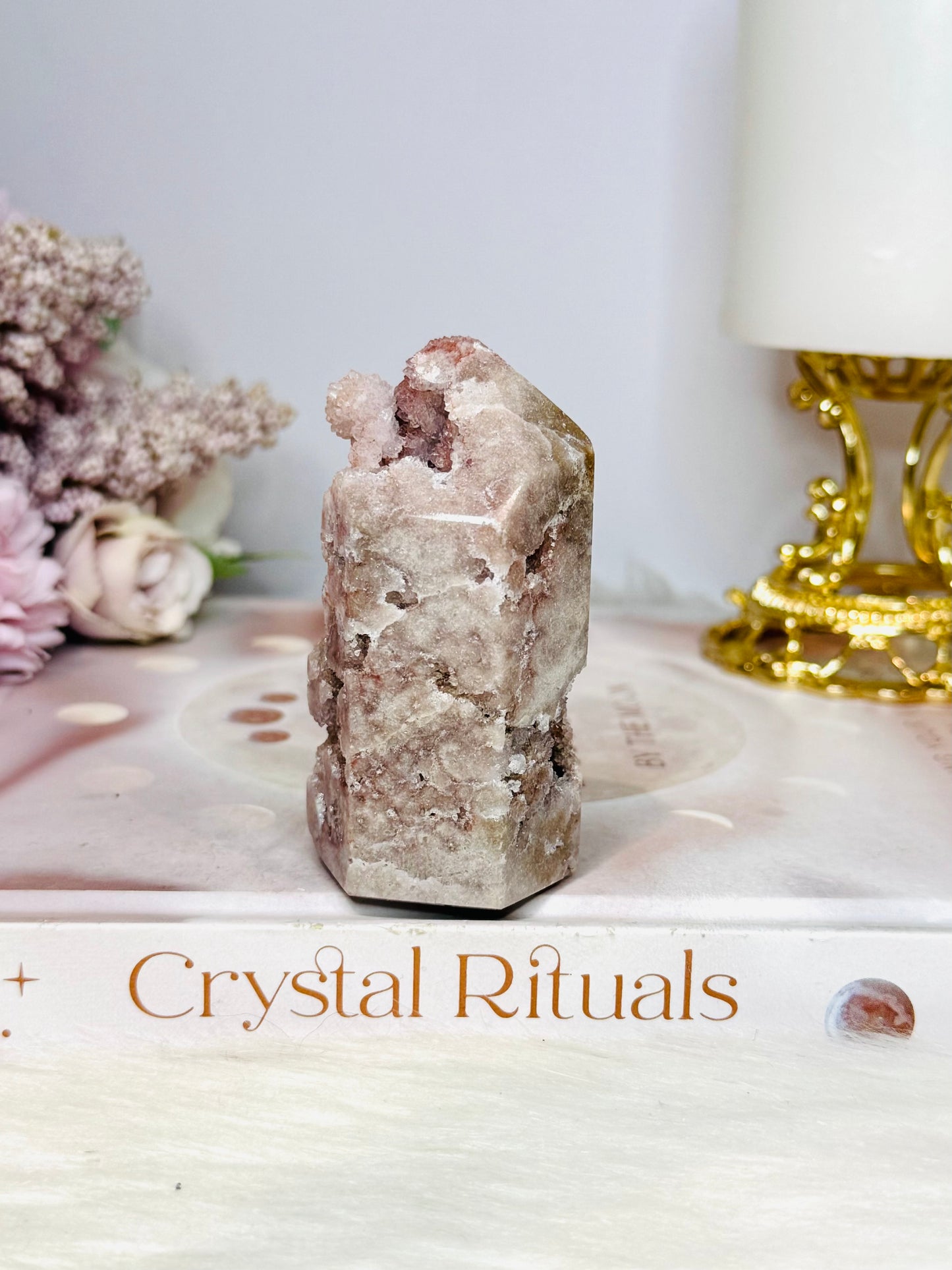 Druzy Pink Amethyst Tower 7.5cm