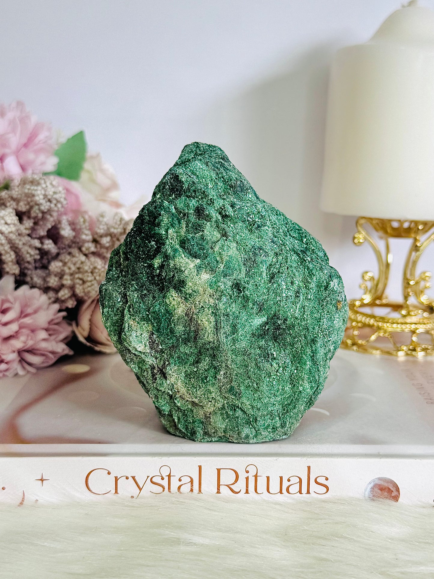 Gorgeous Natural Chunky Green Fuchsite Freeform Specimen 10cm