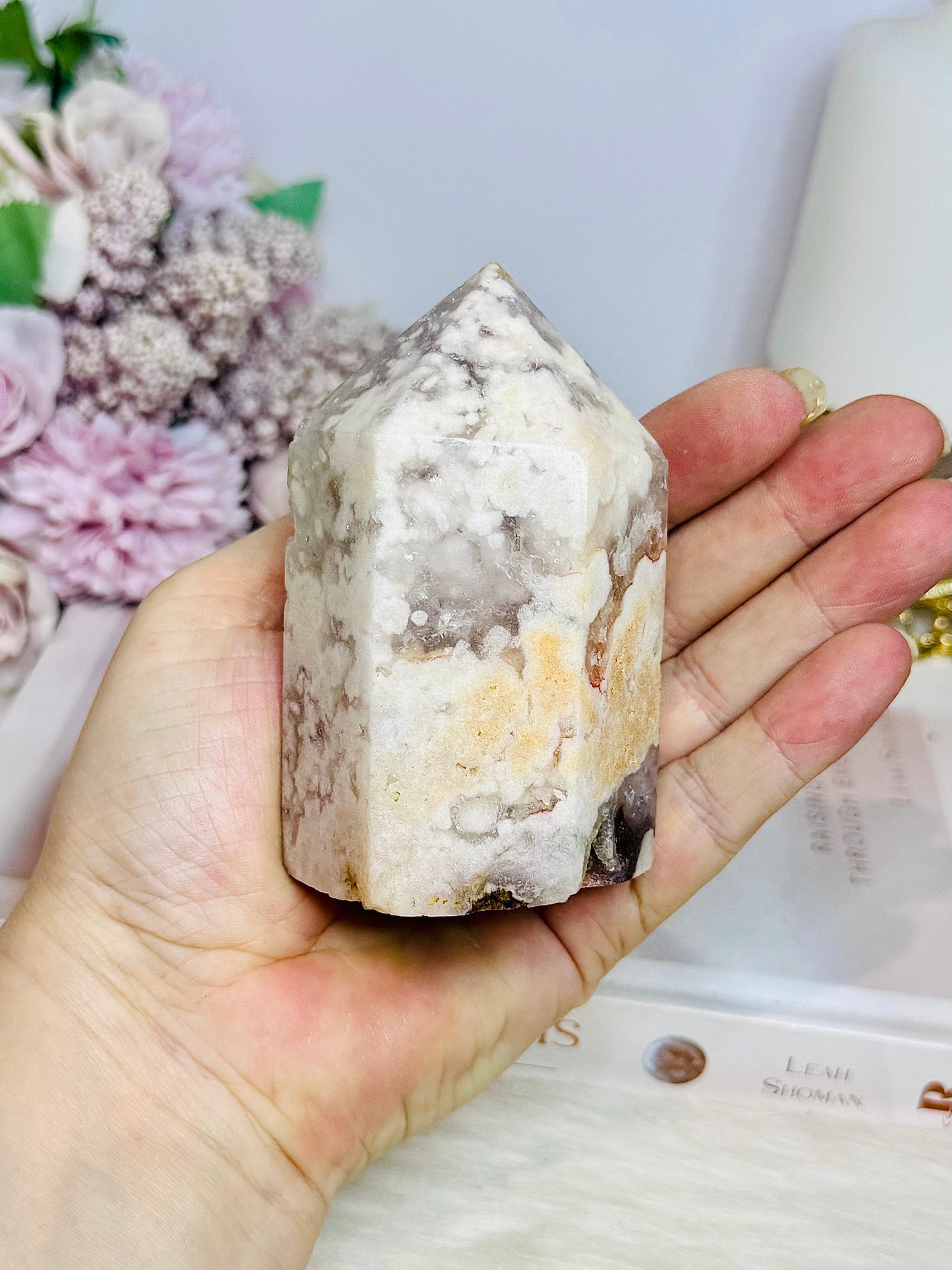 Chunky Pink Amethyst Druzy Tower 9cm 340g