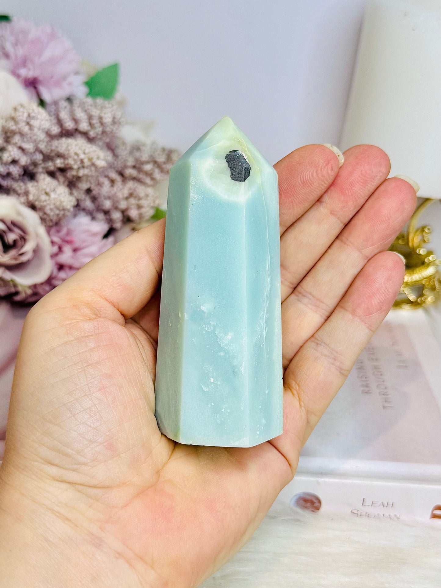 Sky Blue Quartz Tower 9.5cm