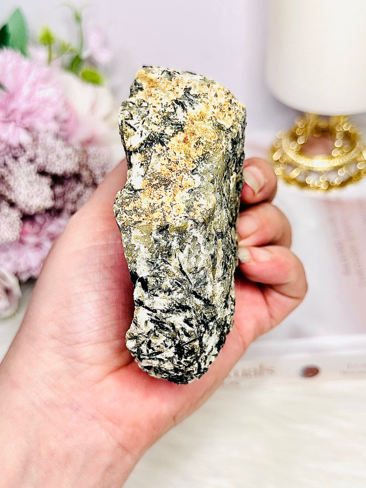 Beautiful Natural 396gram Tourmaline In Matrix Specimen