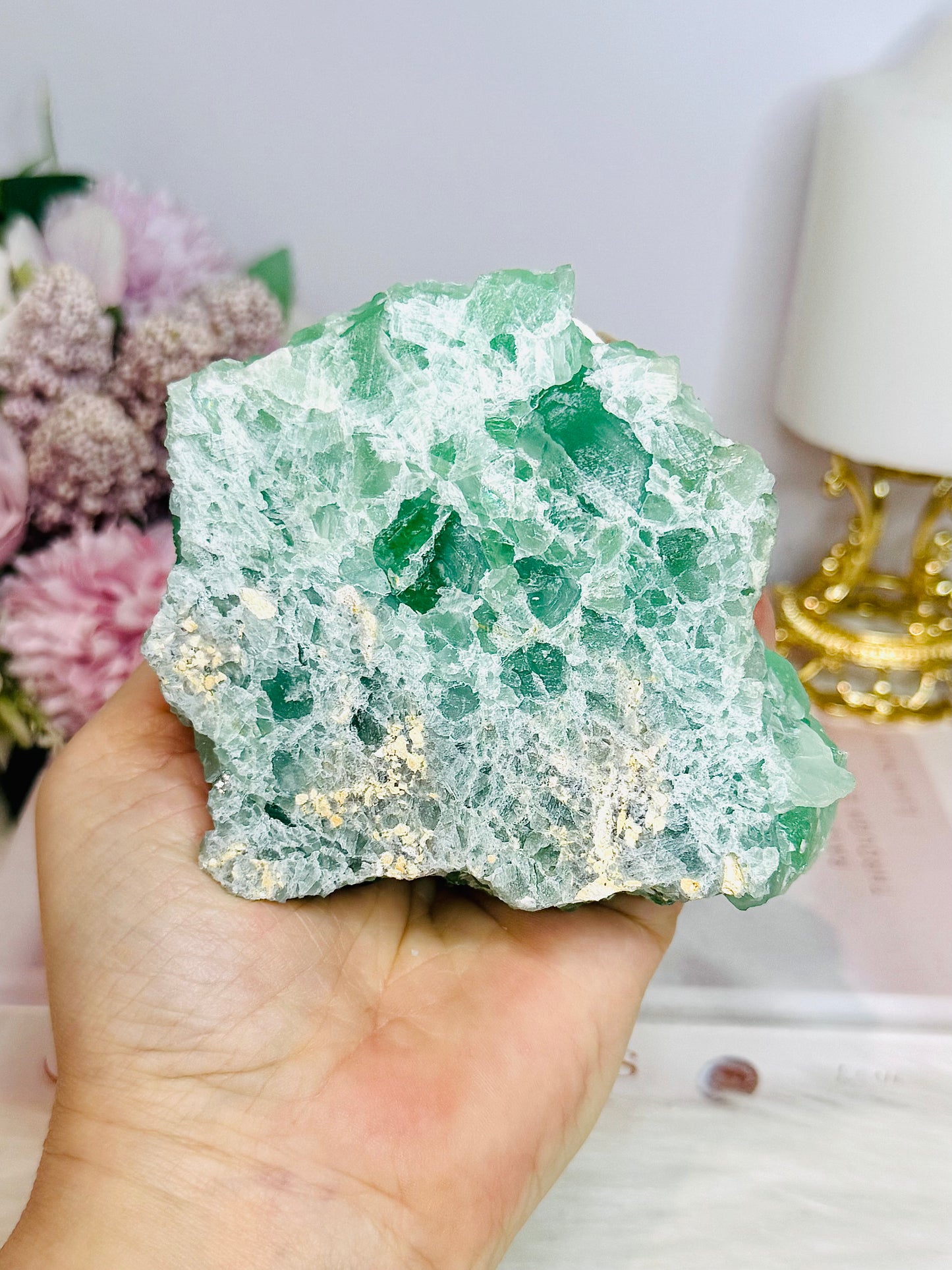 Natural Green Fluorite Thick Specimen 446g