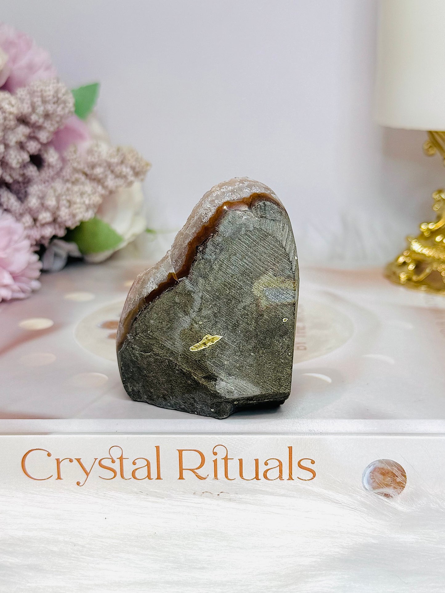 Galaxy Amethyst Base Cut Cluster 7cm