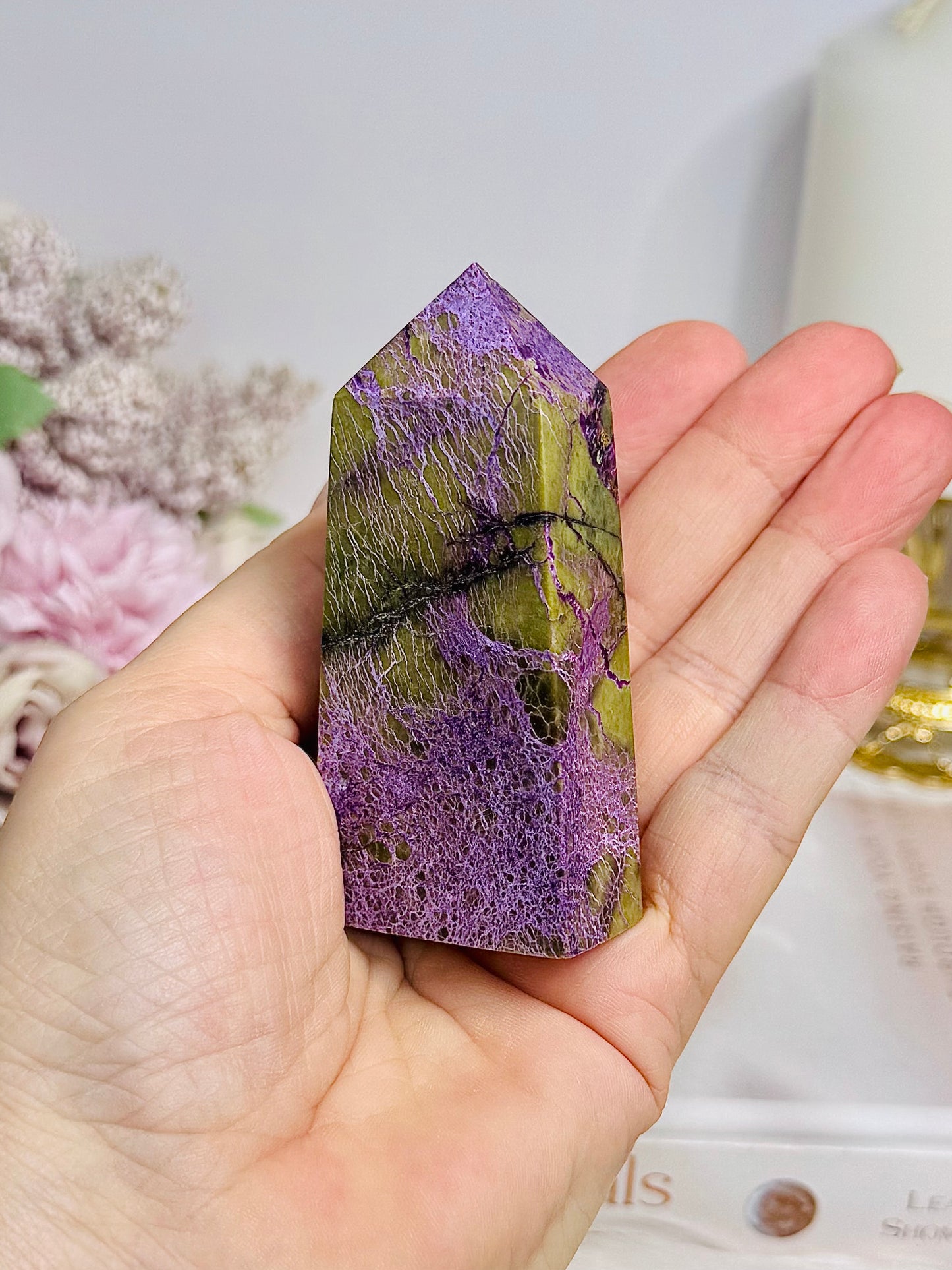 Rare Natural Stitchtite | Atlantisite Tower 7.5cm