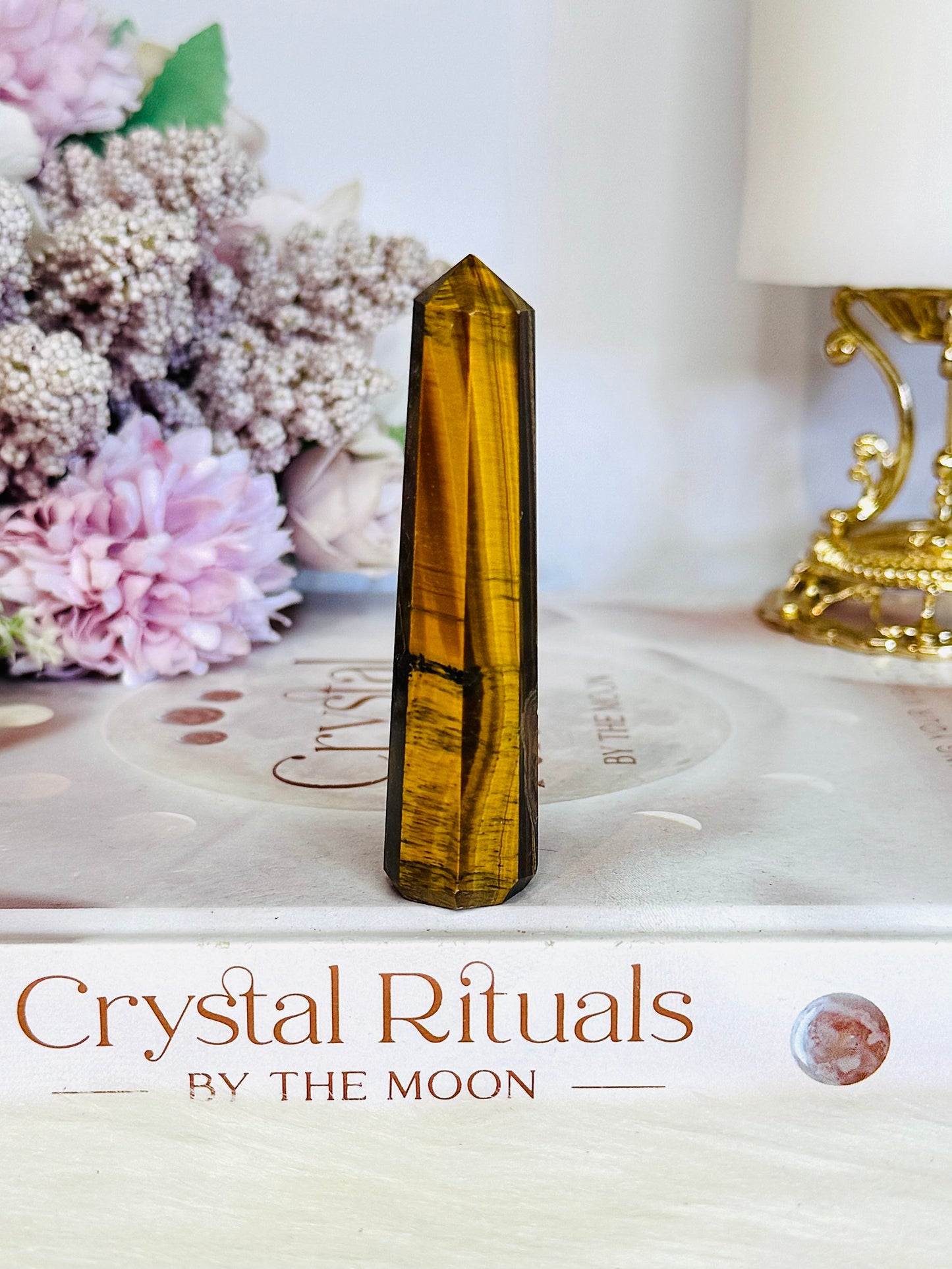 Tigers Eye Flashy Tower 8cm