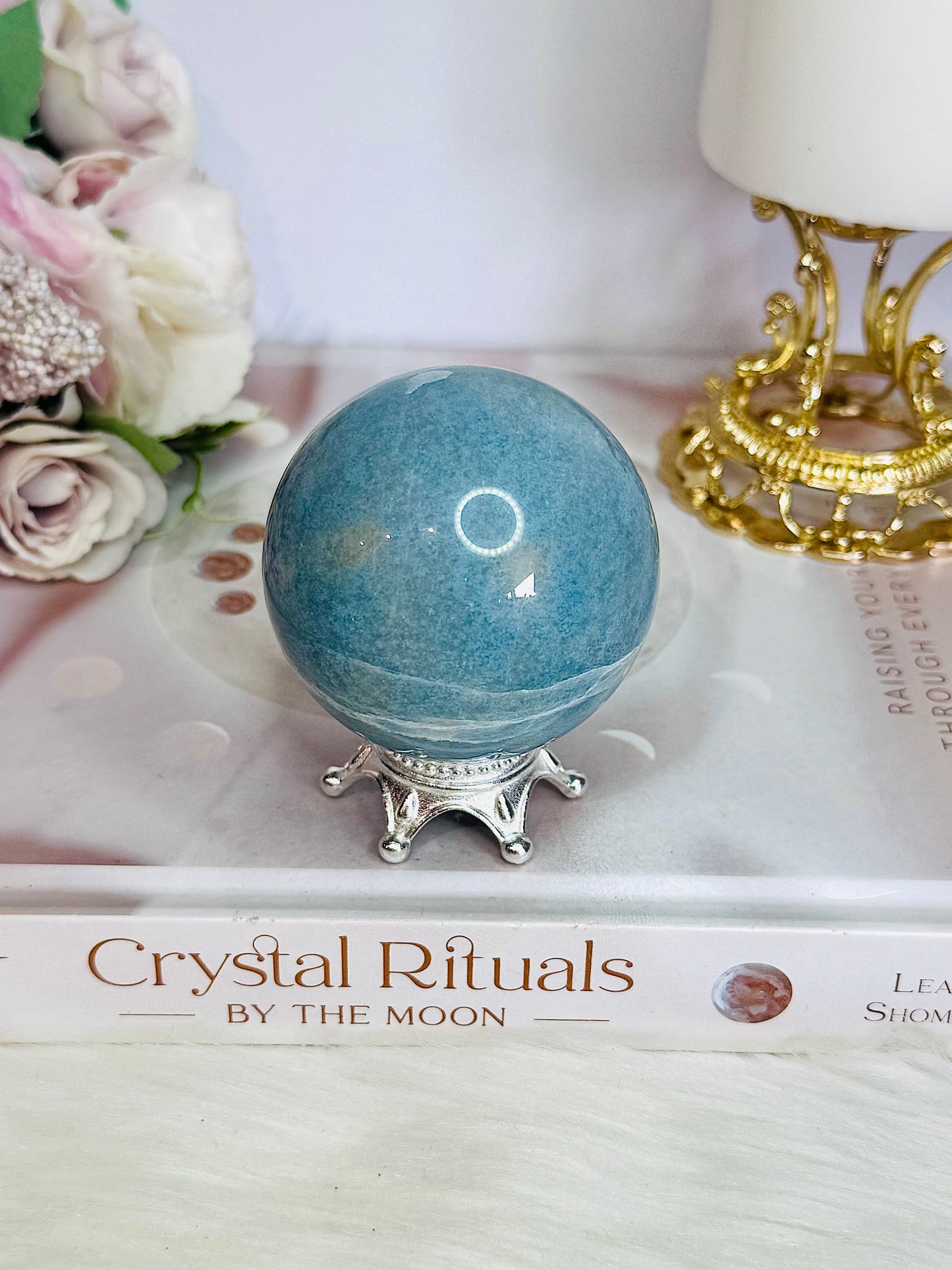 Super Stunning High Grade Natural Trolleite Sphere On Stand 238grams