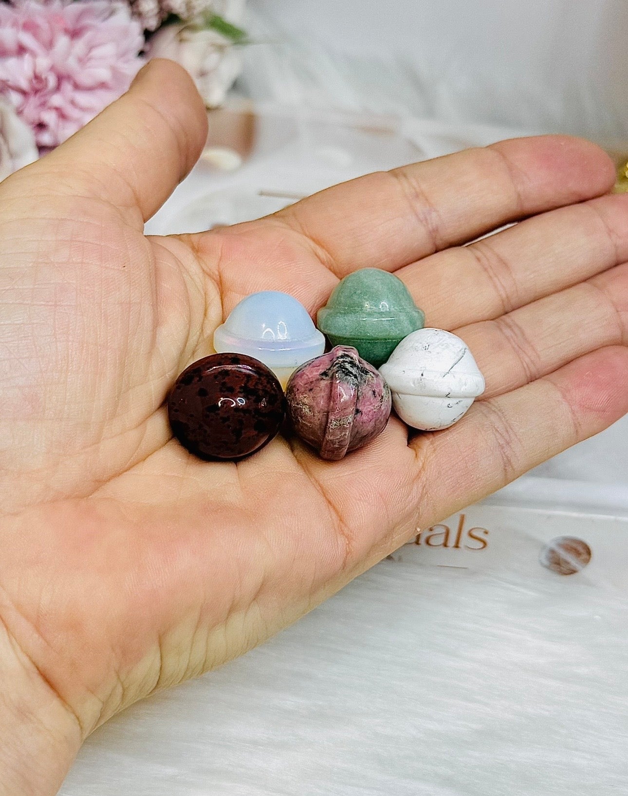 Set of 5 Mini Planet Carvings