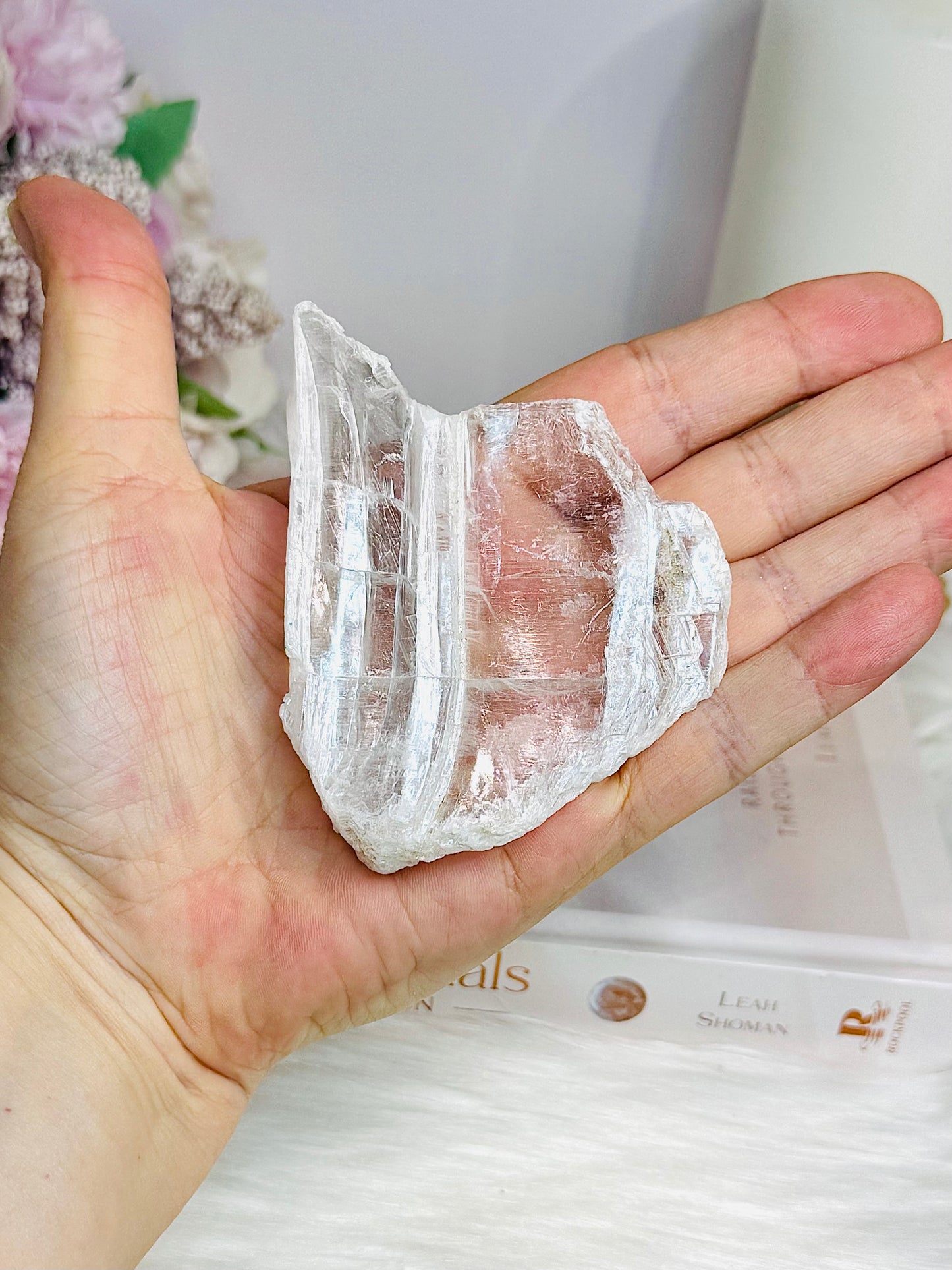 Natural Selenite Specimen | Slab 8cm