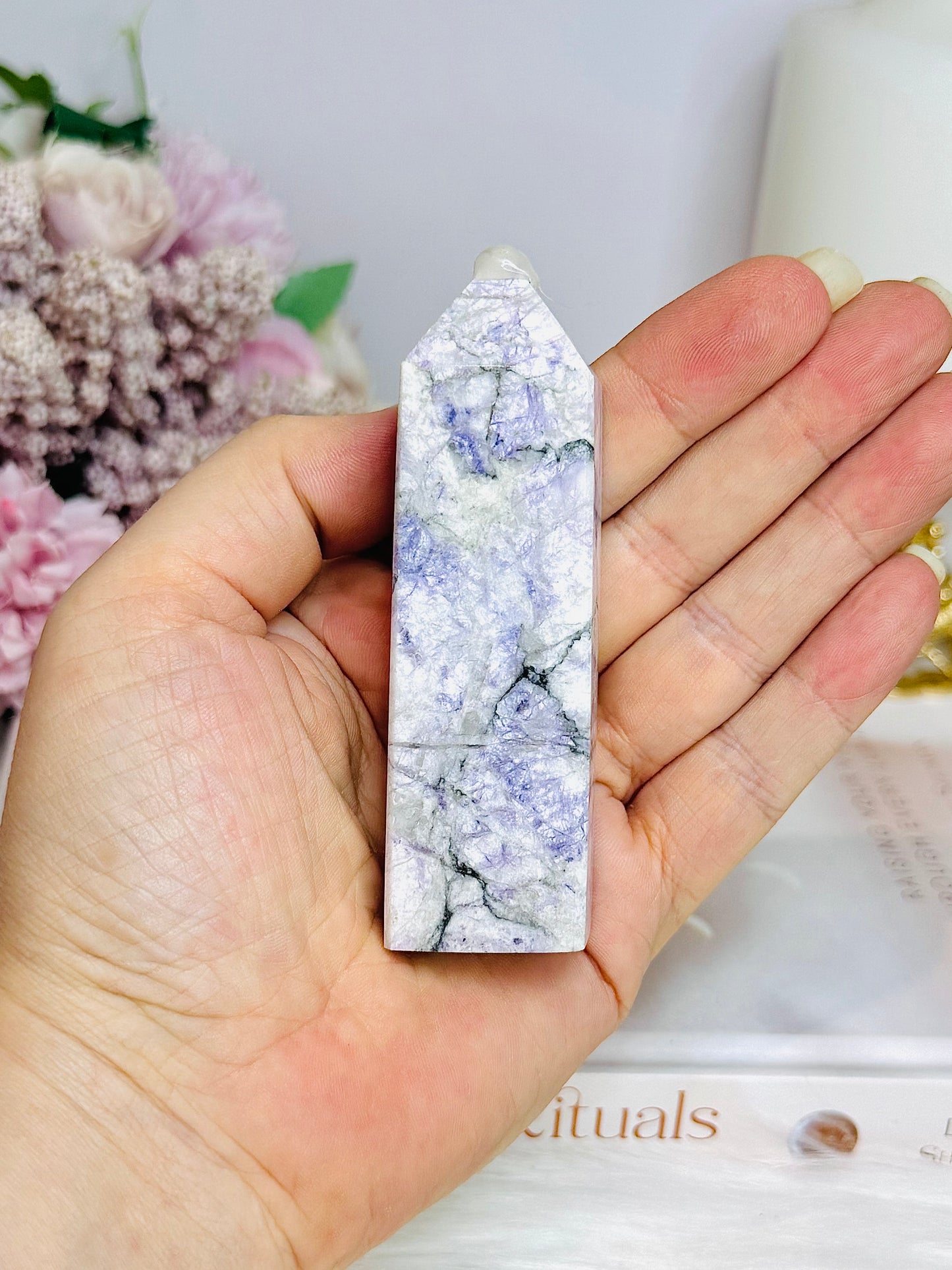 Purple Jade Tower 9cm