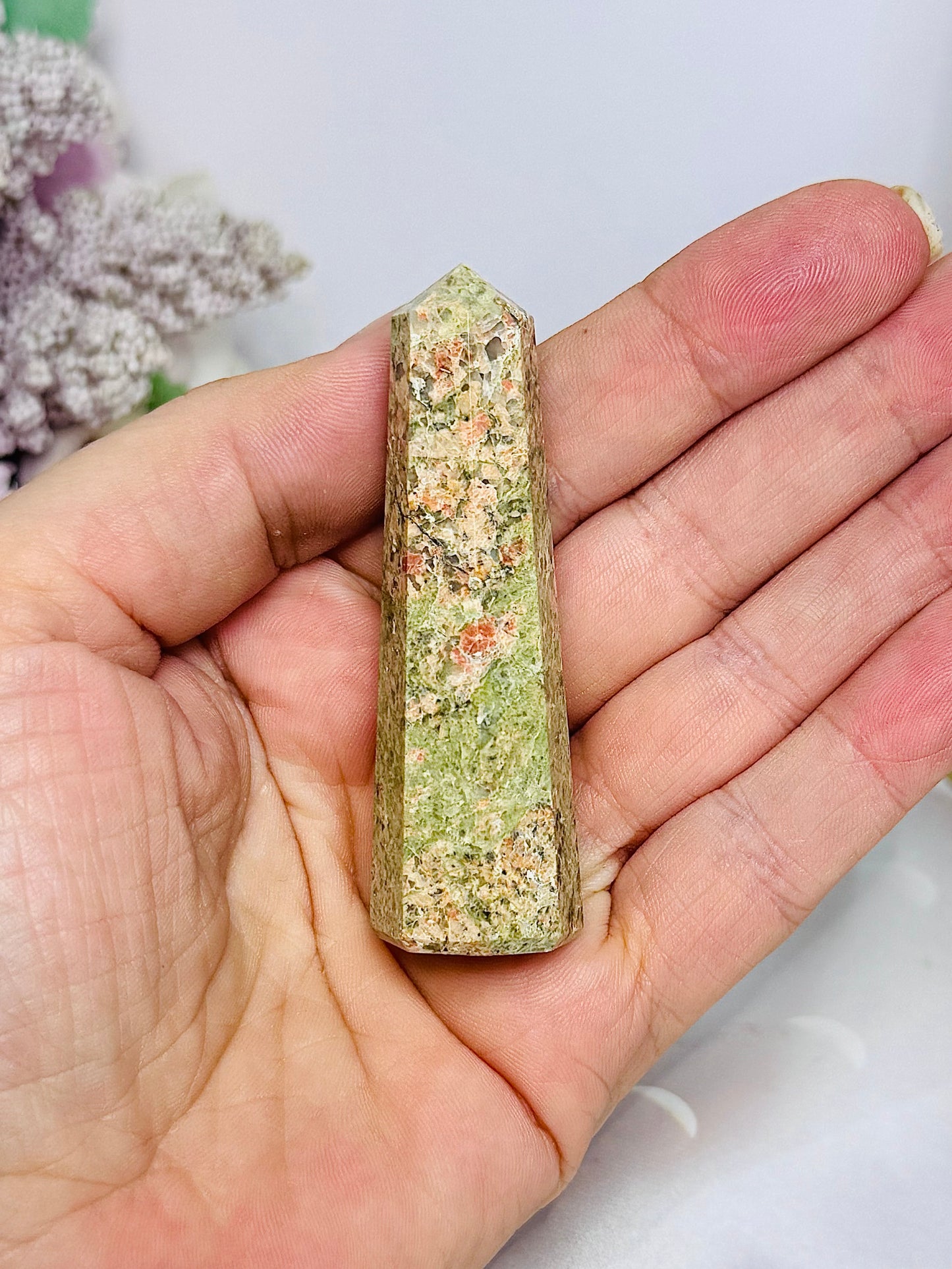 Unakite | Epidote Granite Tower 6.5cm