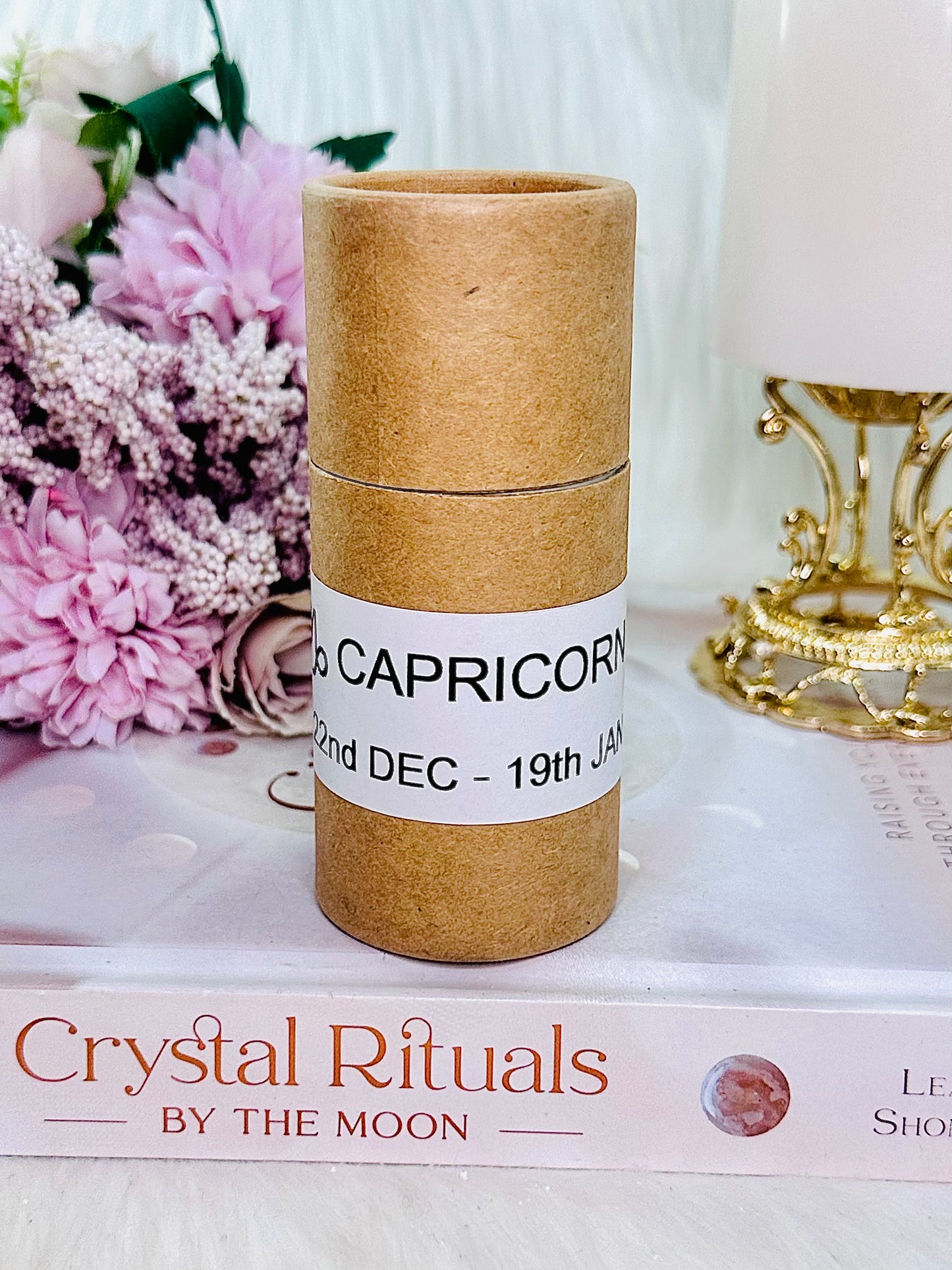 Star Sign Pack ~ CAPRICORN ♑️ Cylinder Pack with 5 Tumble Stones & Info Card