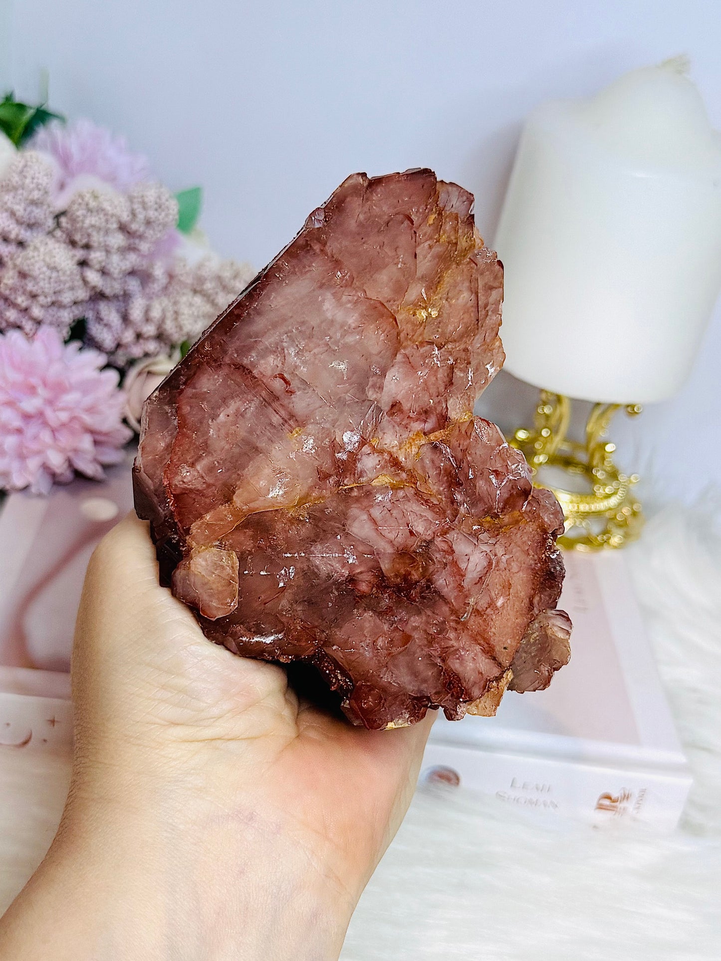 Large Natural Ferrunginous Hematoid Fire Quartz 553g