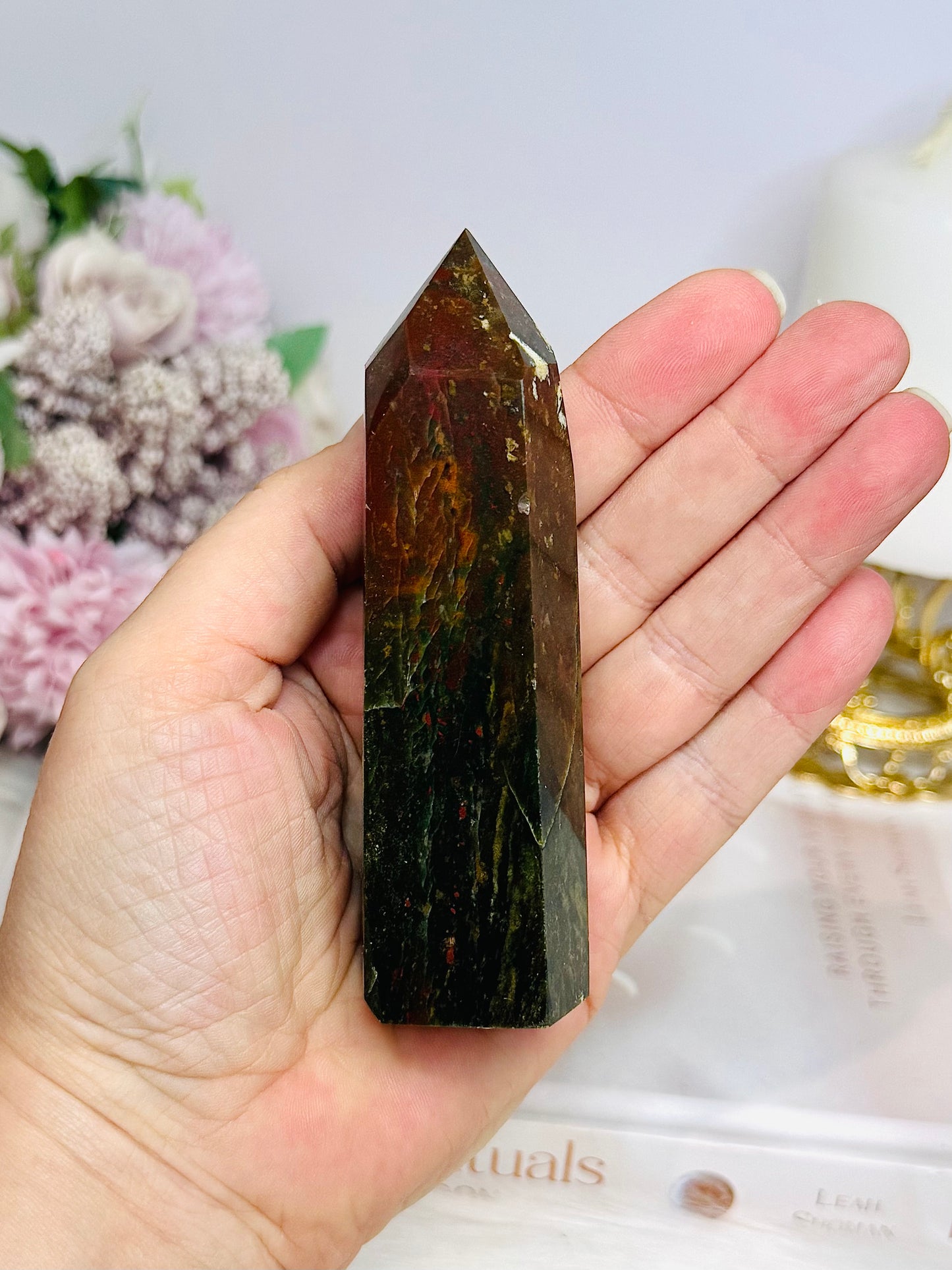 Petrified Wood Polished Tower 11cm