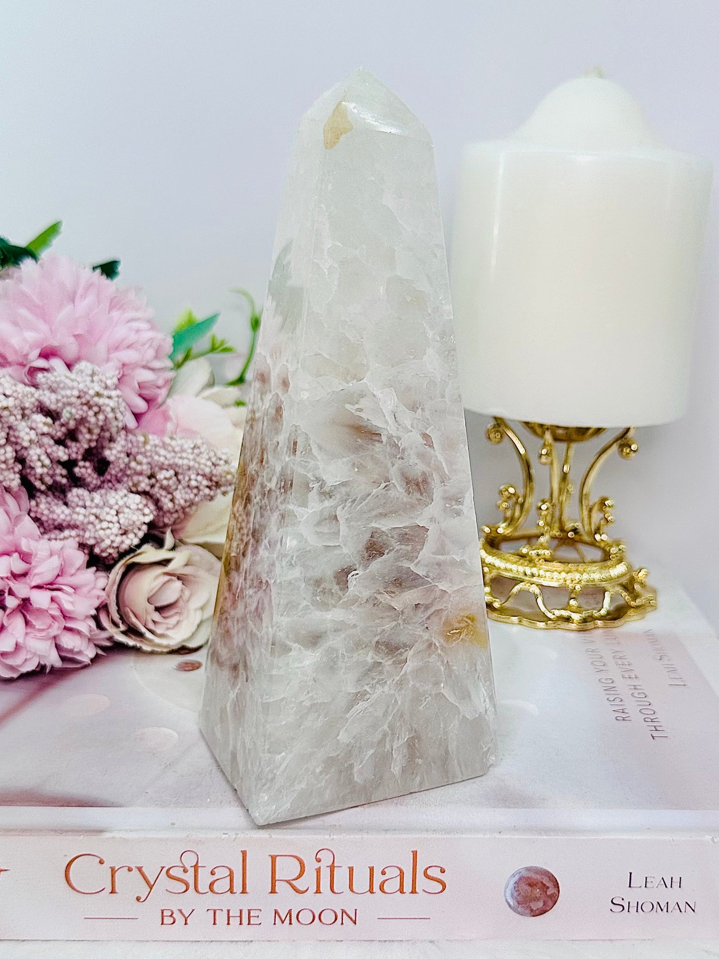 High Grade Large Chunky 561gram Agate Obelisk | Tower