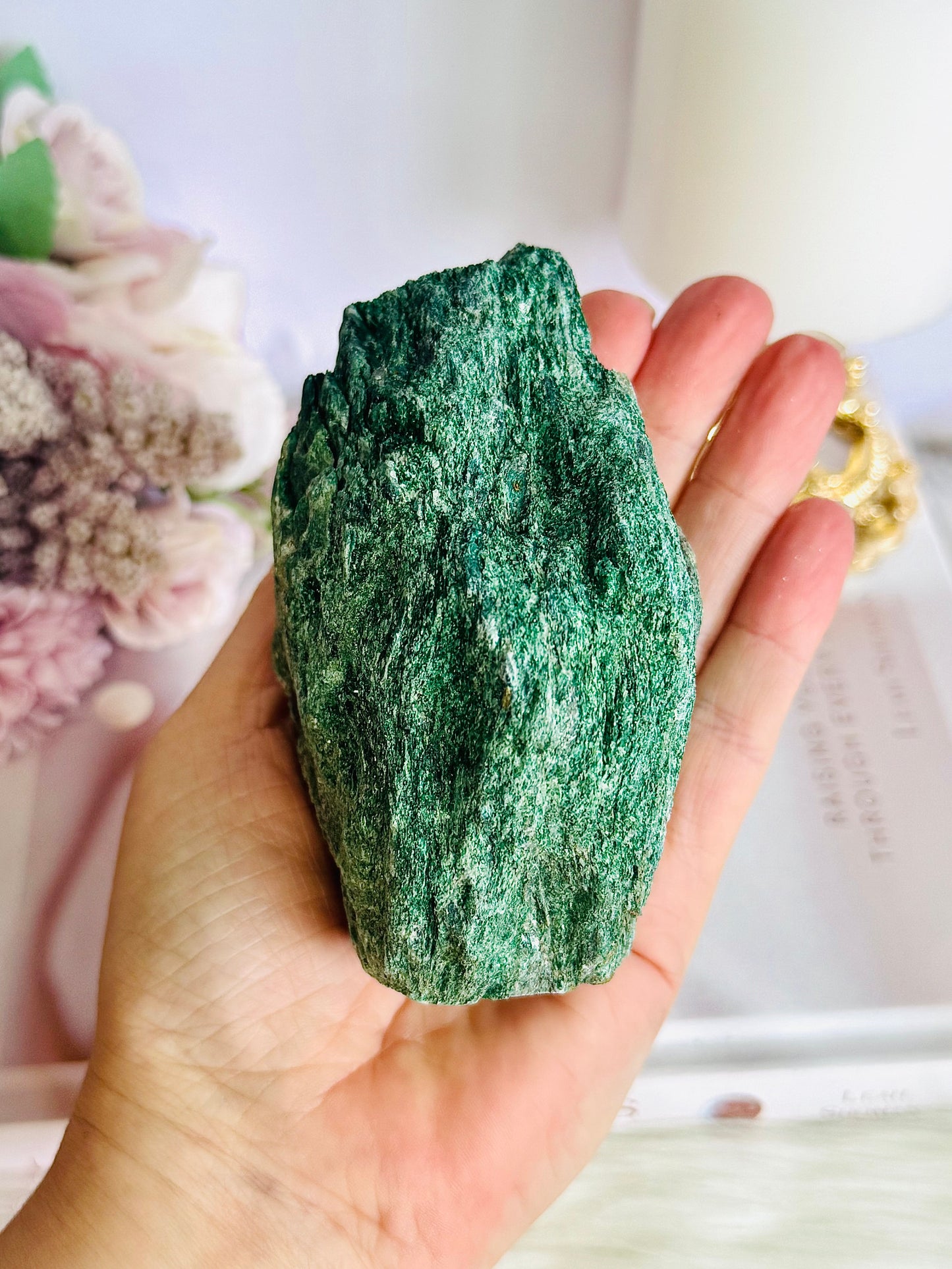 Gorgeous Natural Chunky Green Fuchsite Freeform Specimen 10cm