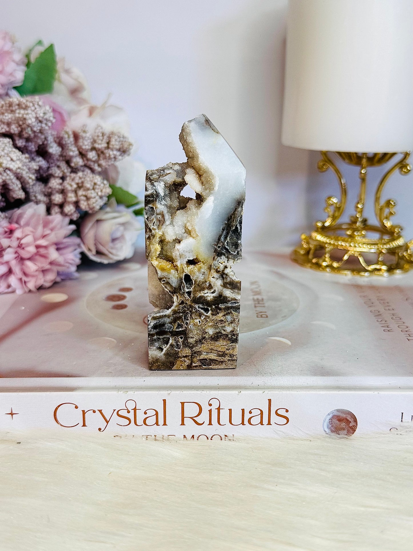 Druzy Sphalerite Tower 8.5cm