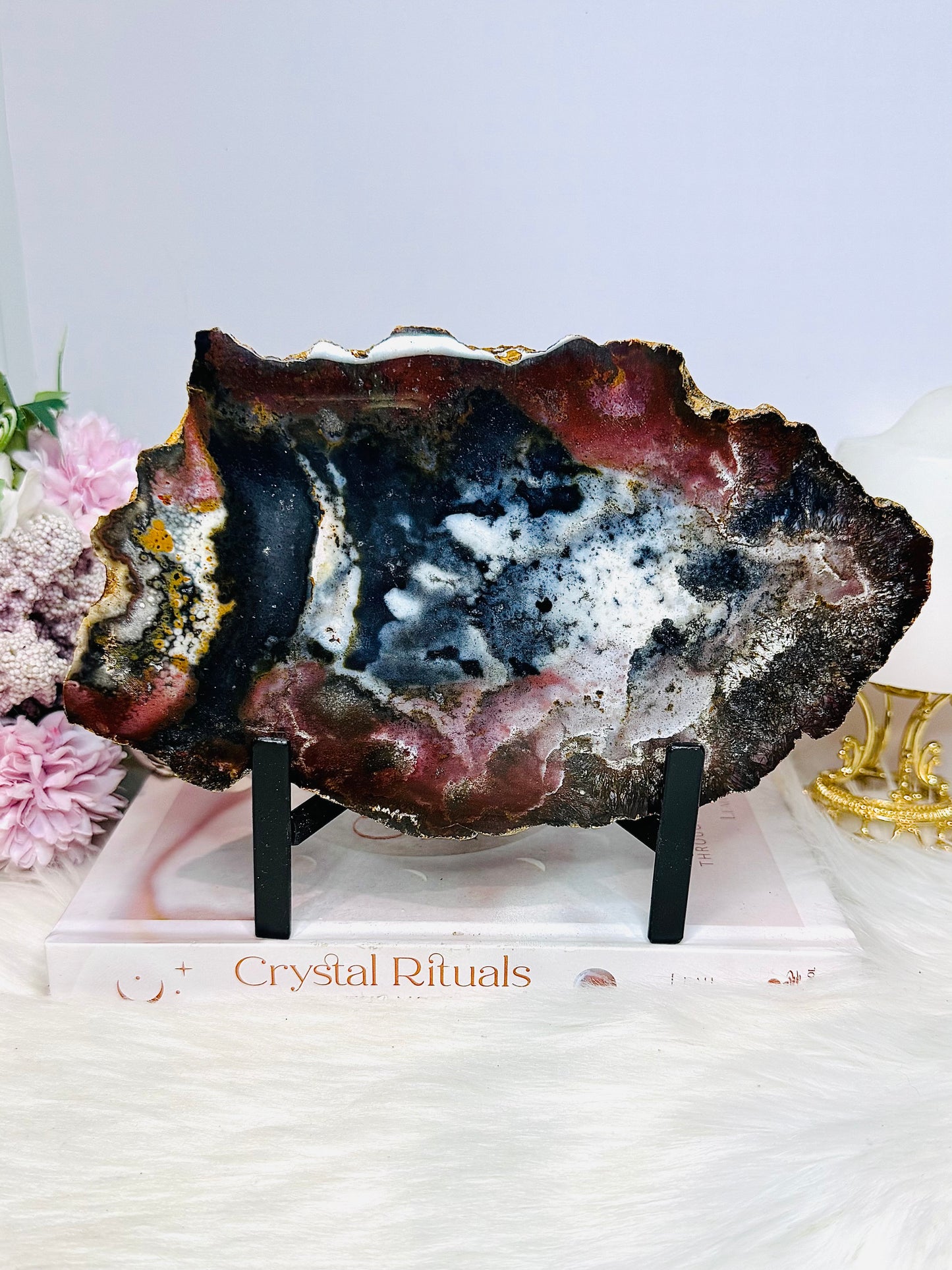 Large Jasper Chunky Slab 22cm 1.1KG On Stand