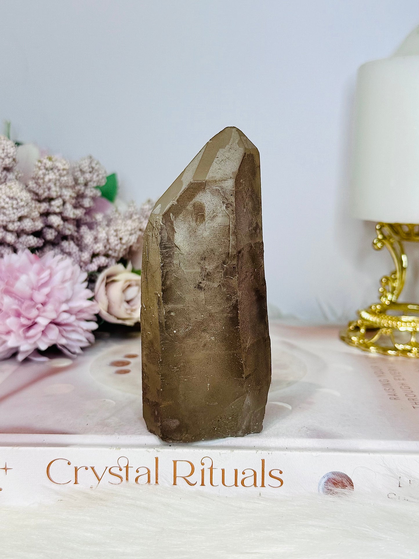 Natural Smokey Quartz Tower 11cm