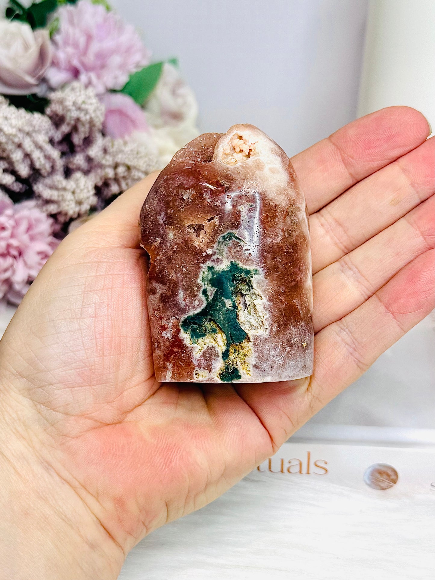 Druzy Pink Amethyst Freeform 181g 7cm