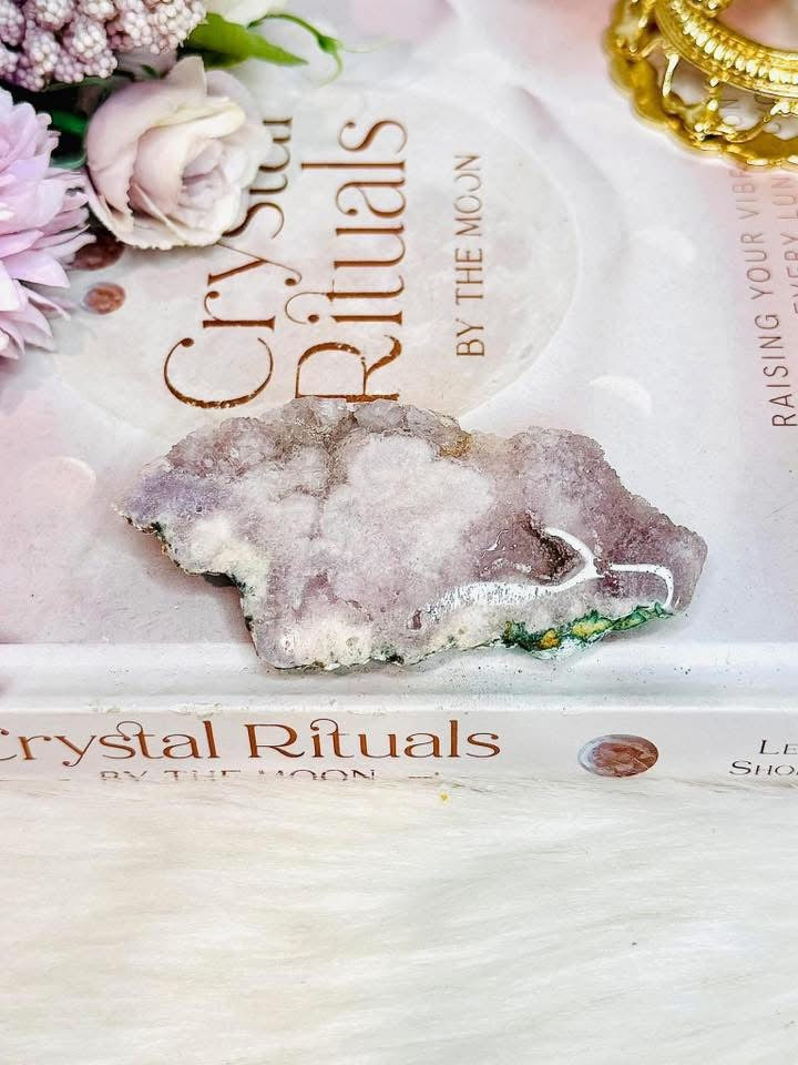Pink Amethyst Druzy Slab 8.5cm