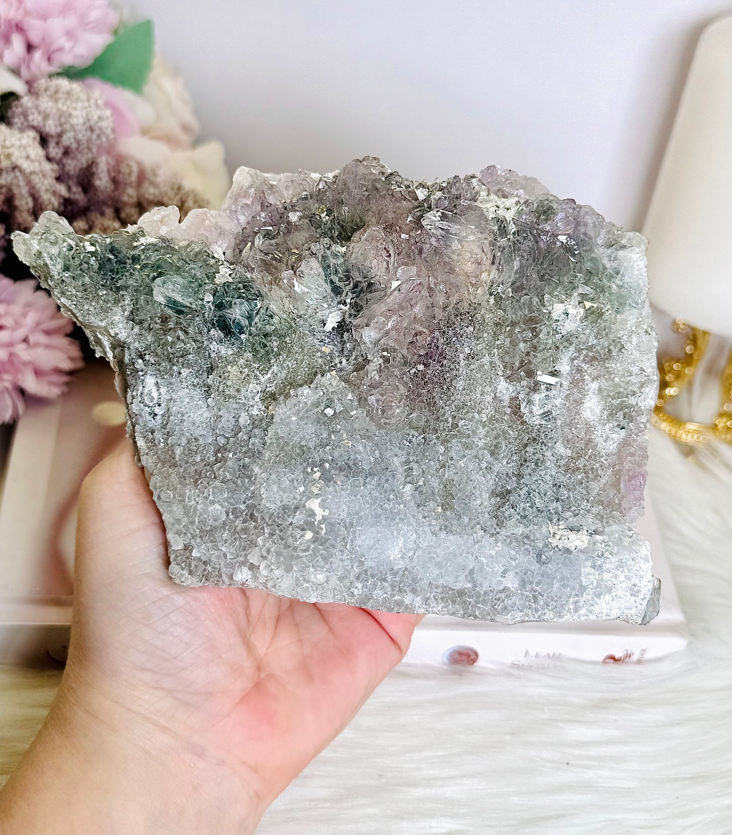 Natural Large Zeolite Slab On Stand 13cm