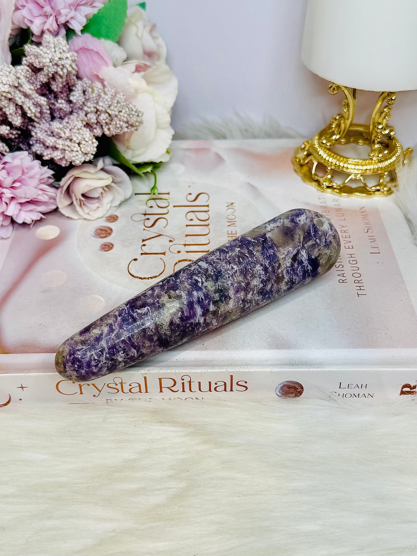 Large Lepidolite Massage Wand 14cm