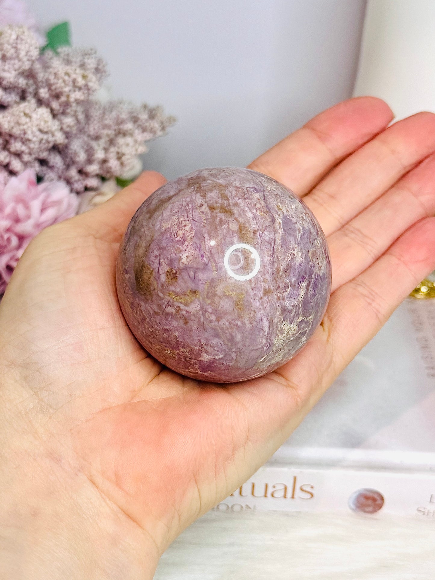 Rare Phosphosiderite Sphere On Stand 262g