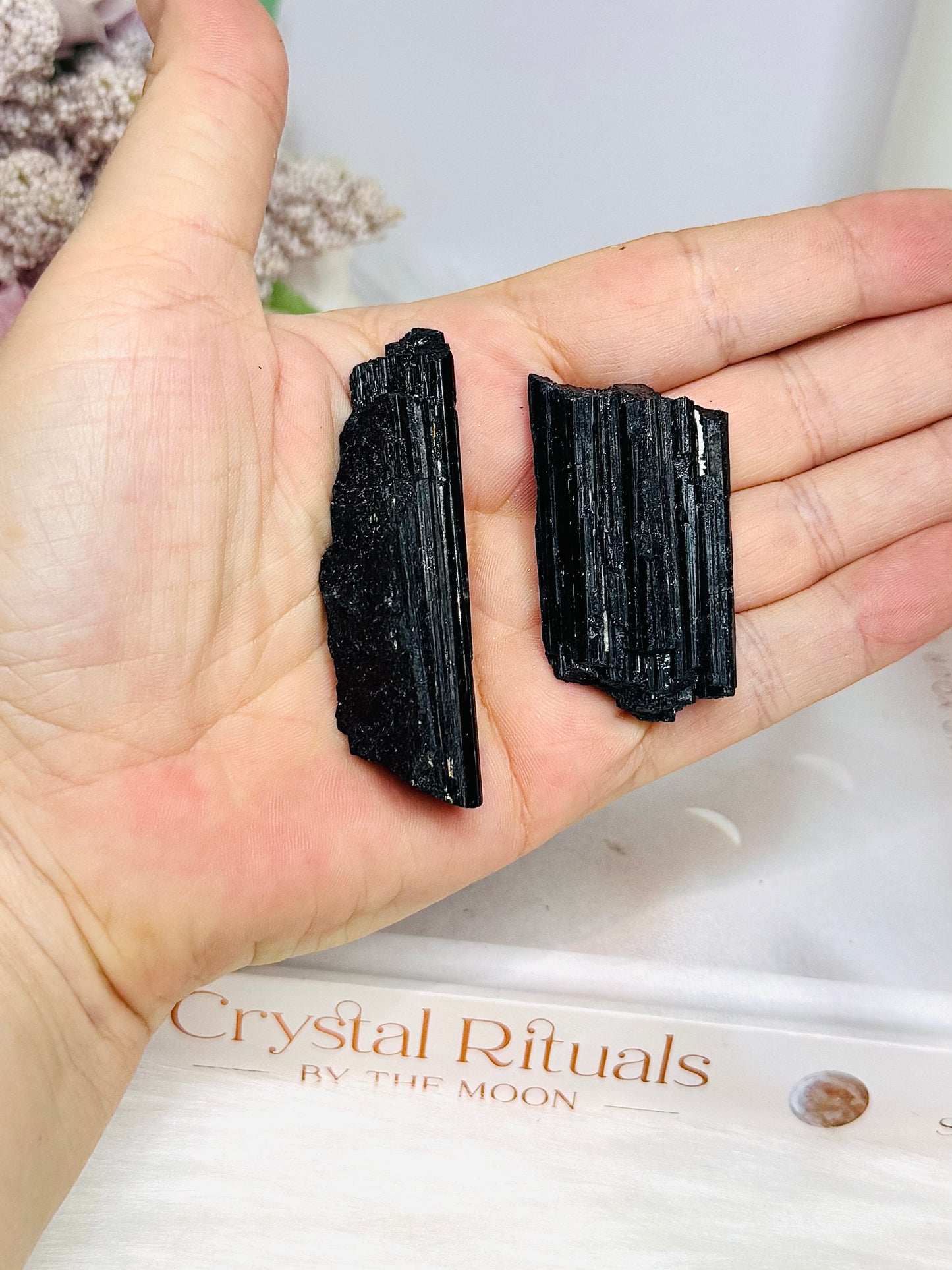 Natural Black Tourmaline Specimens
