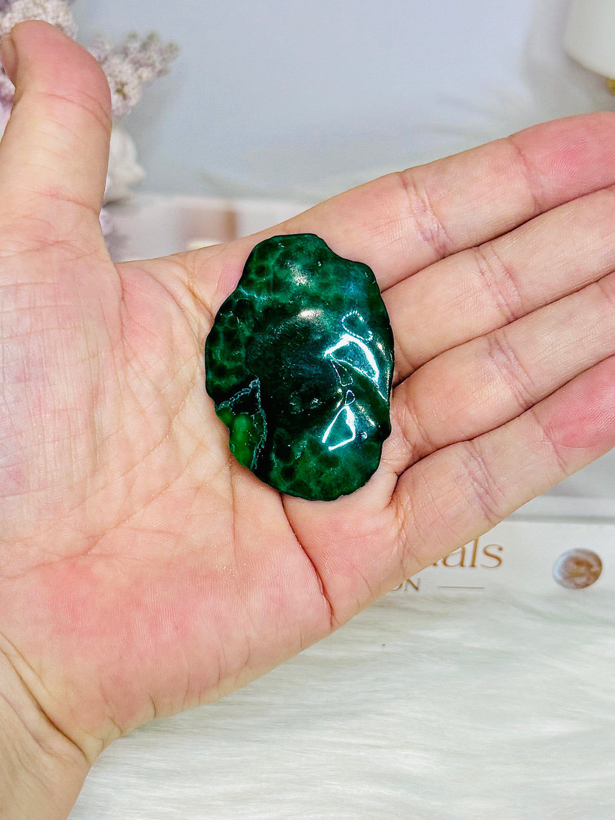 Natural Malachite Slice | Slab