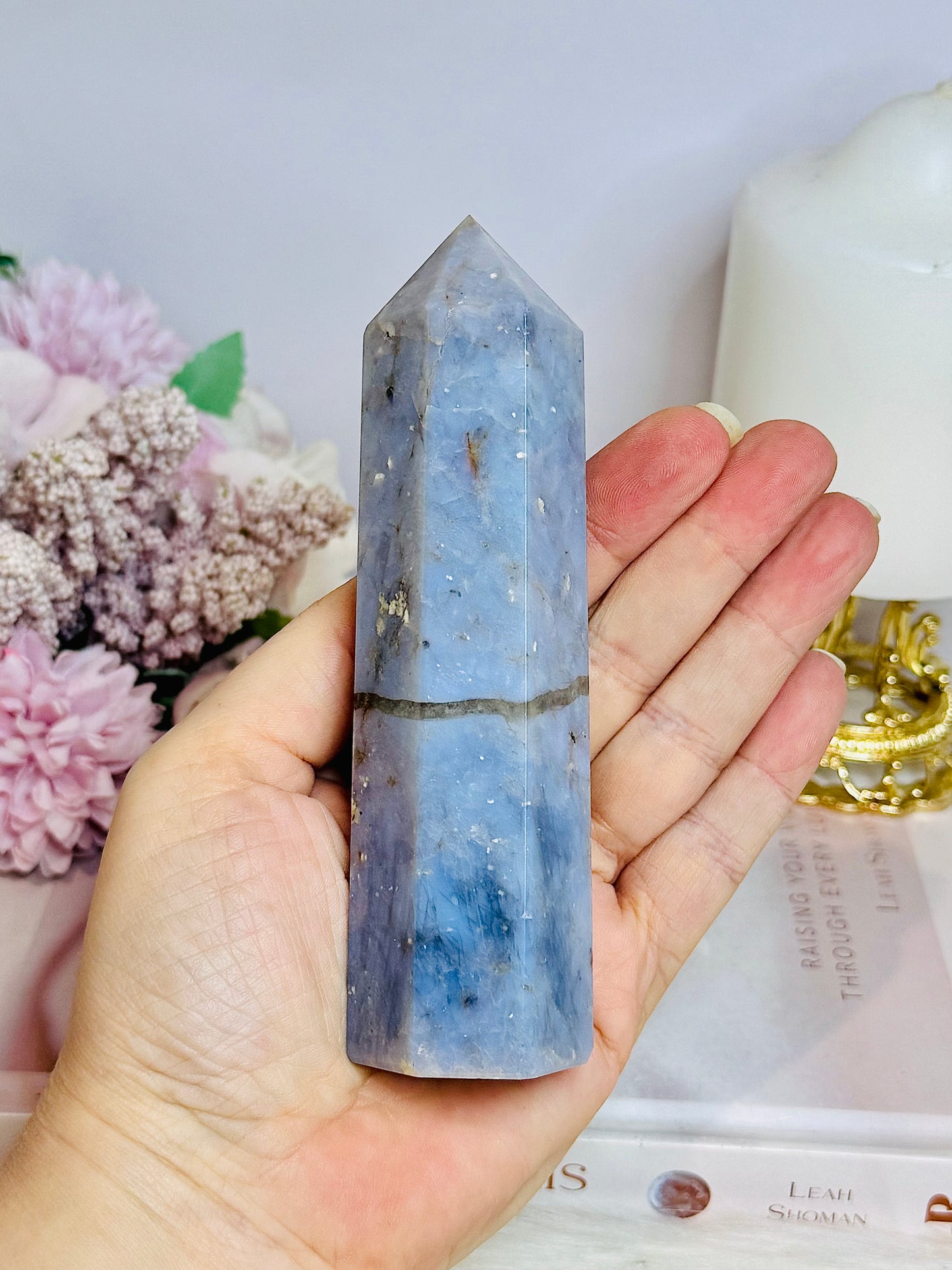 Large Blue Owyhee Opal Tower 13cm 249g