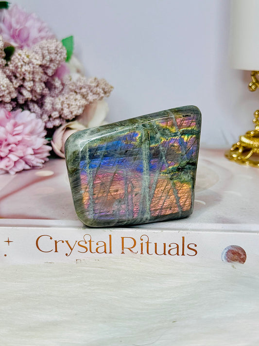 Labradorite Purple Flash Polished Freeform 225g