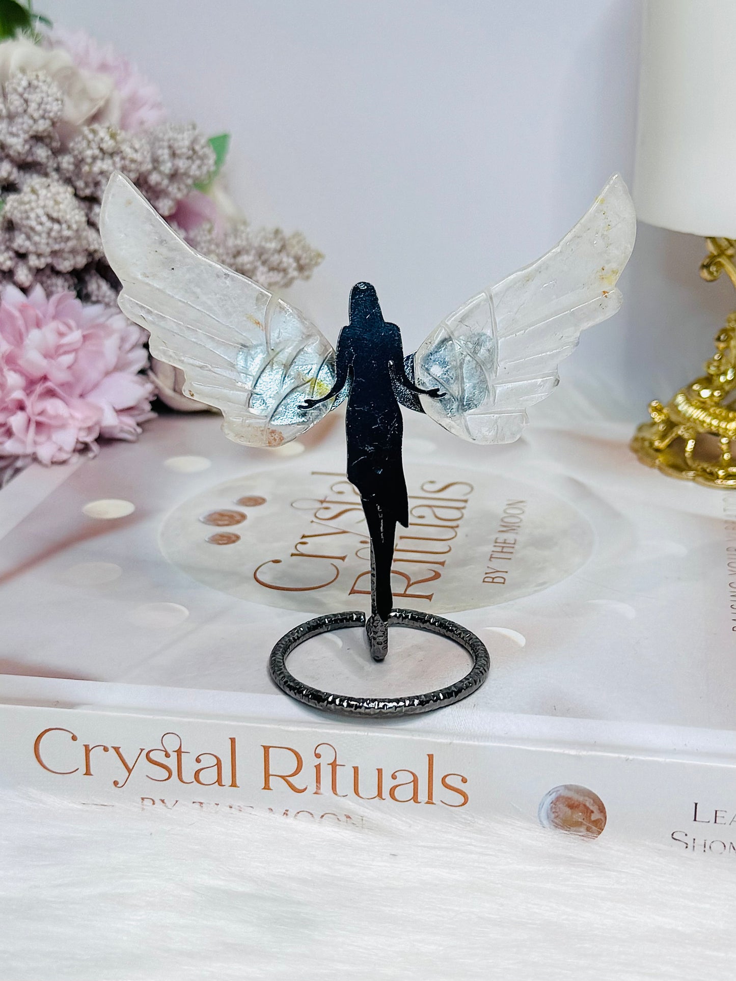 Clear Quartz Angel Wings 9cm