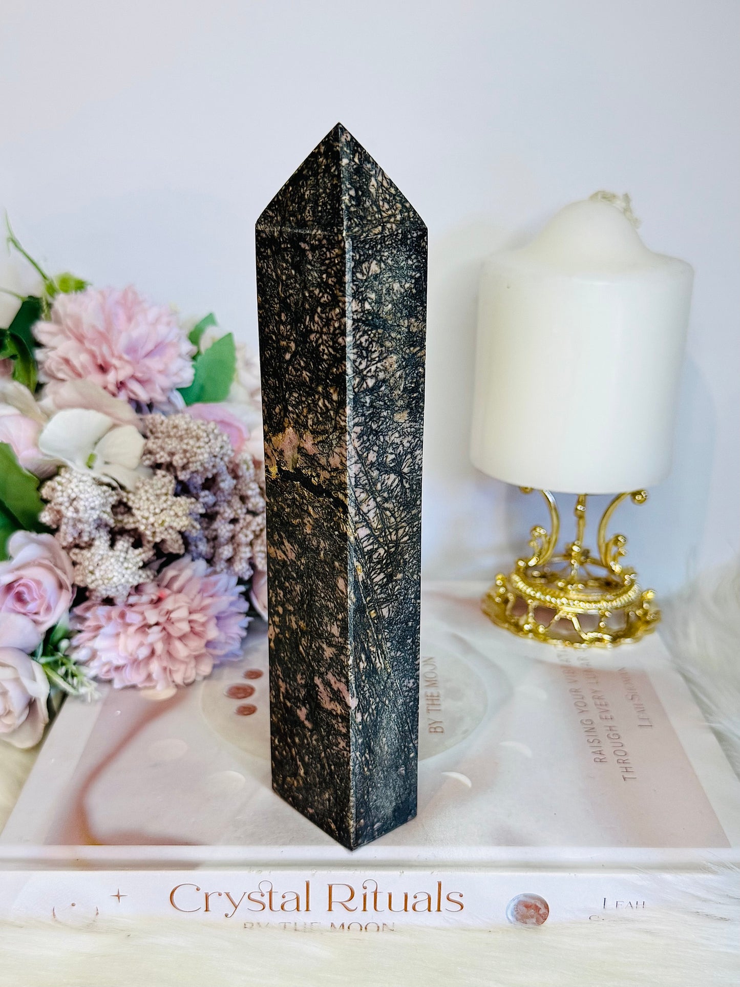 Large Rhodonite Tower | Generator 19cm