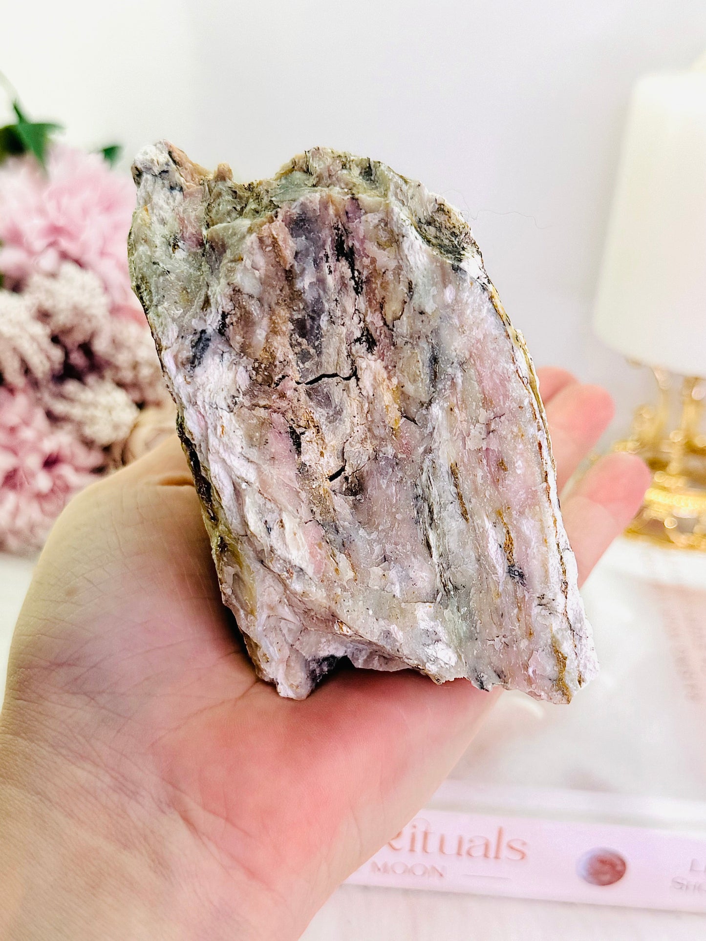 Large Chunky Natural Pink Opal Specimen 668gram