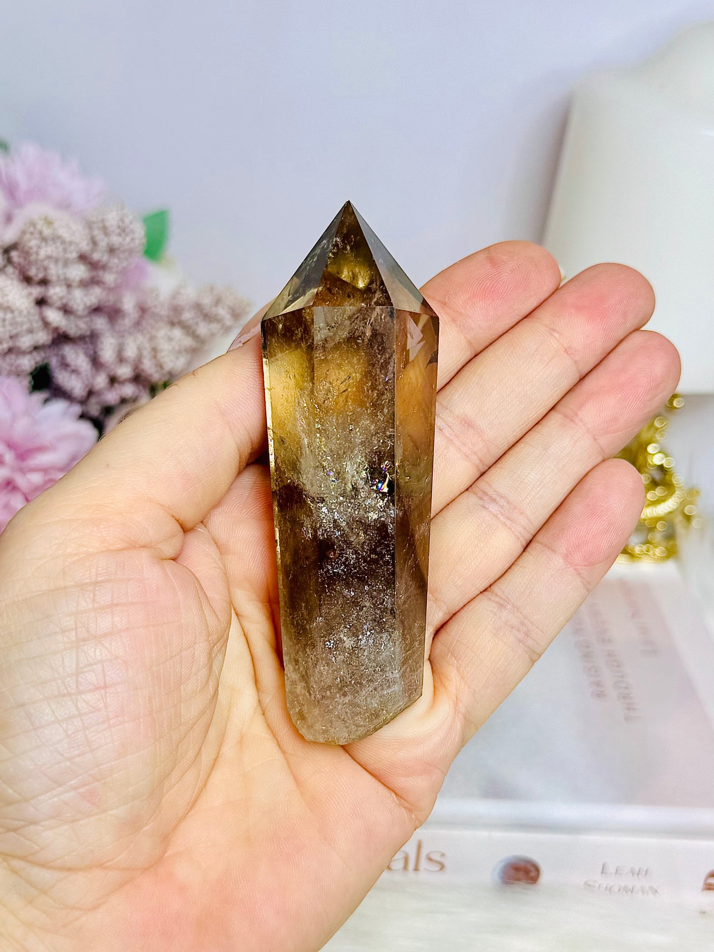 Smokey Citrine Raw Root Point | Tower 9cm