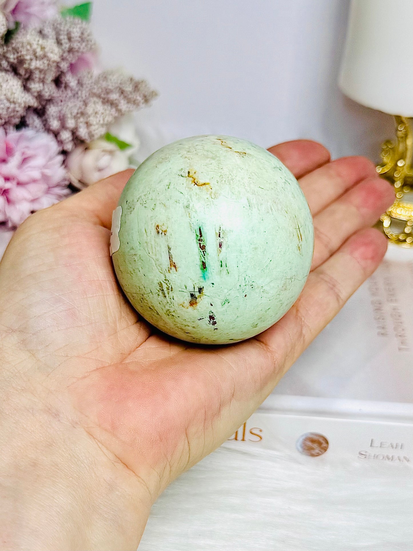 Rare Large Inca Turquoise Sphere on Stand 253g